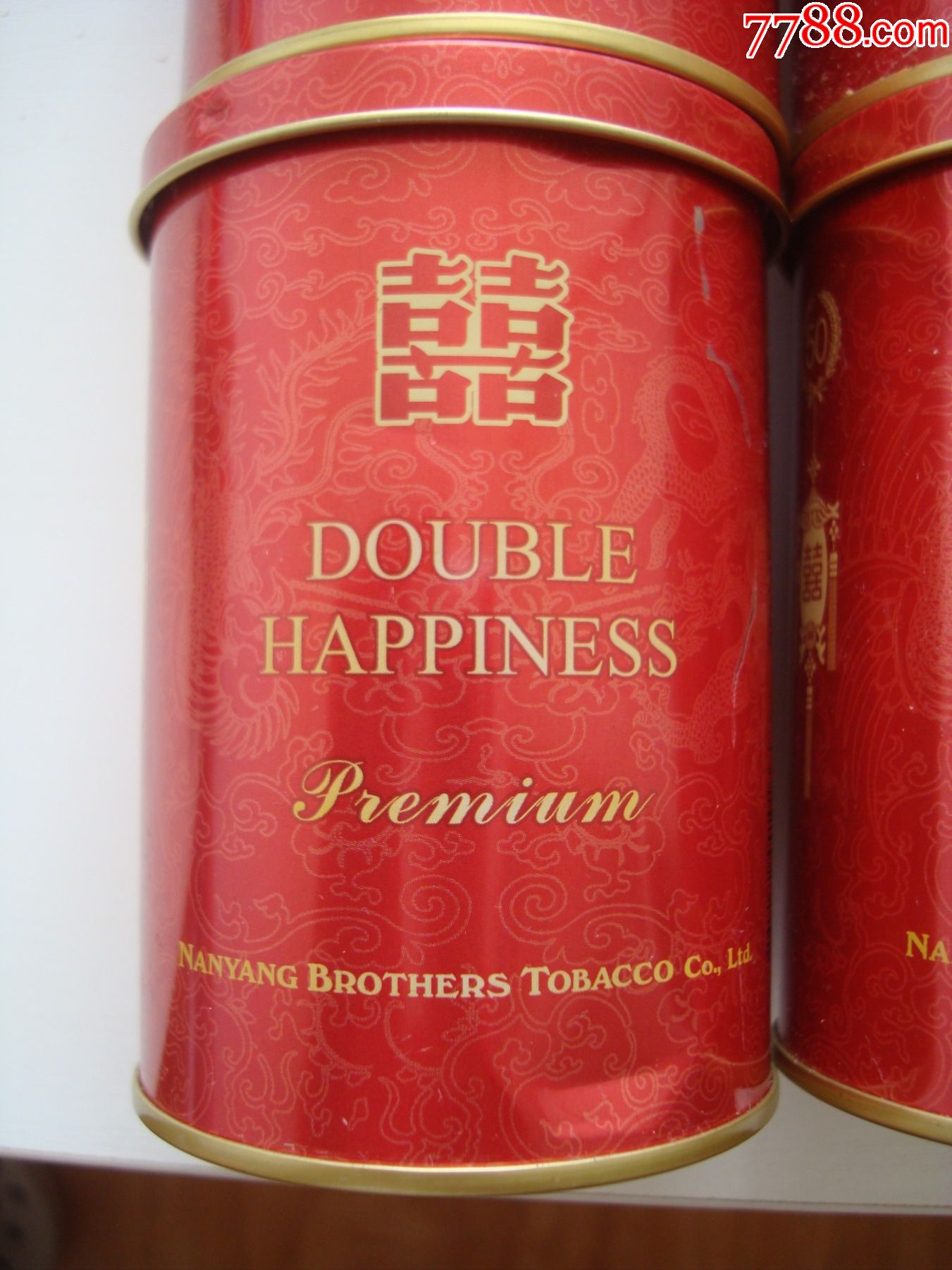 香港――红双喜吉祥龙凤――50支装听盒铁盒――4盒合售