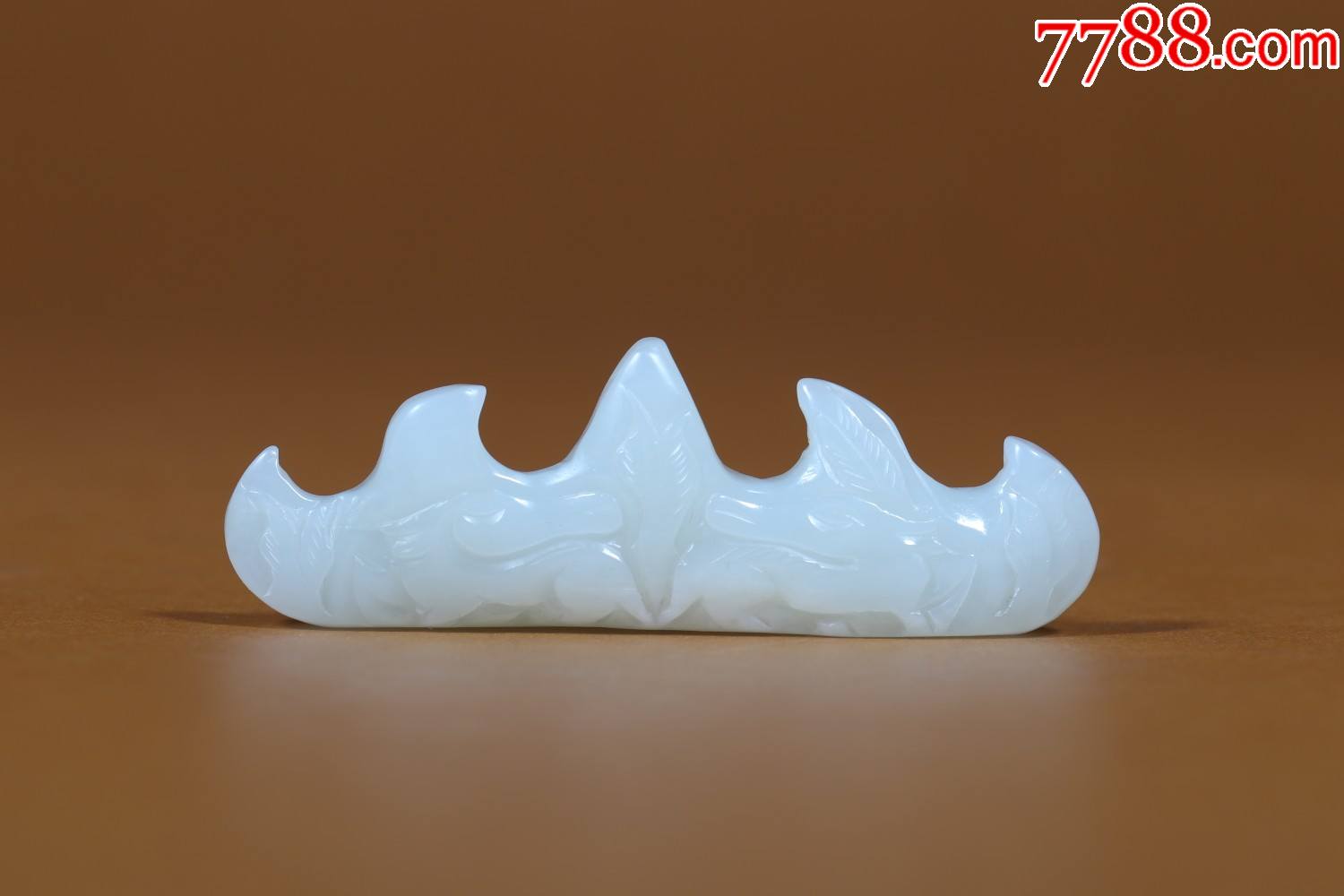 和田白玉瑞兽笔架a84s13f