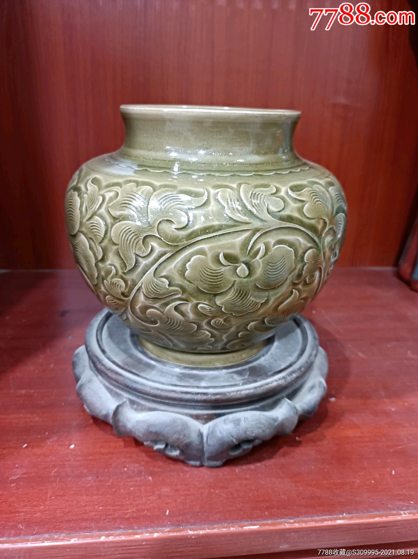 宋代耀州窑刻花罐_价格18888元【古代瓷器】_第1张_7788收藏__收藏