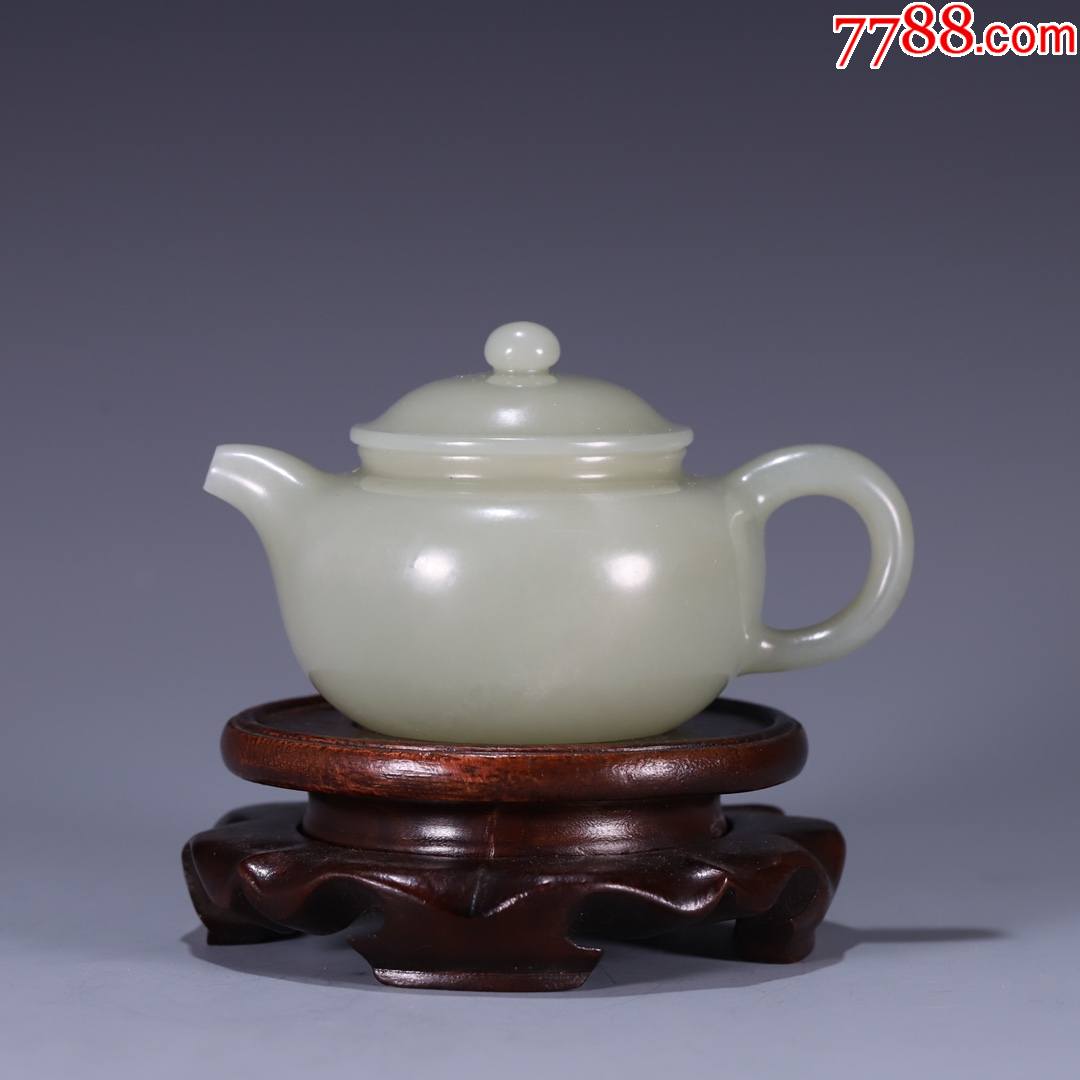 旧藏和田玉茶壶