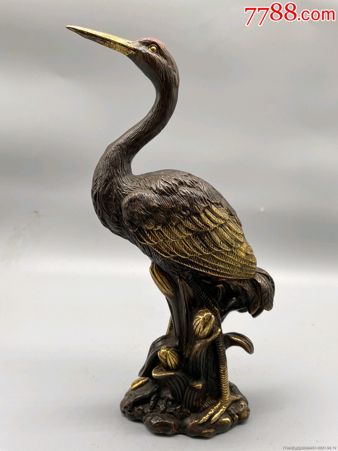 铜鹤摆件不议价