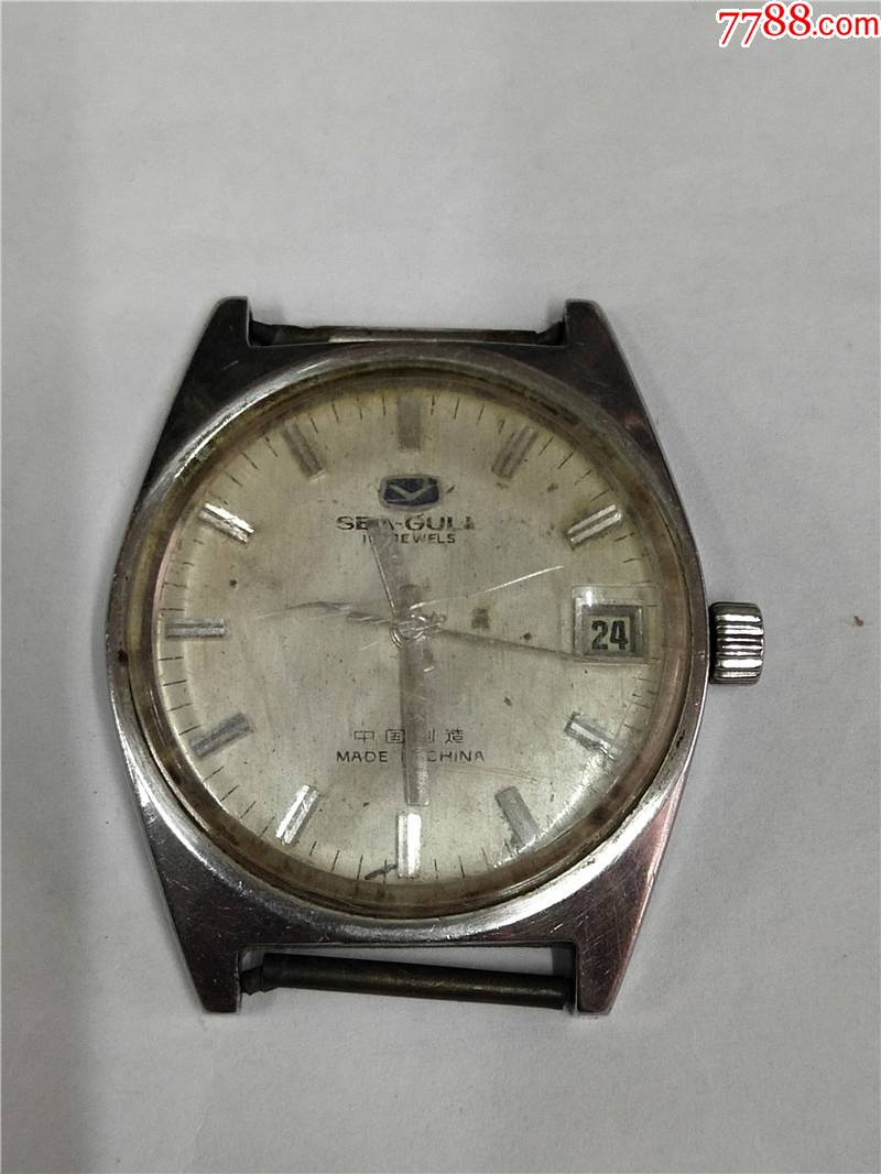 蓝标海鸥单日历男机械表_手表/腕表_图片收藏_回收价格_7788老照片