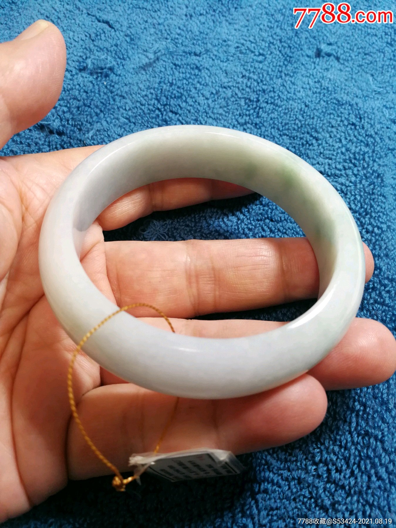 盛宝阁a货翡翠厚重手镯f2-39_翡翠/缅甸玉_第1张_7788核雕收藏