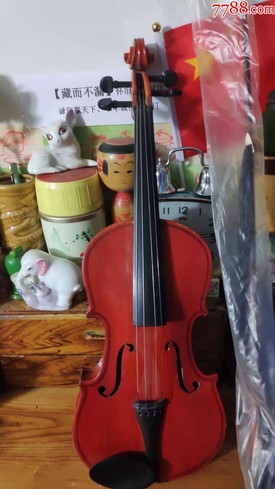 上世纪80-90年代中国营口儿童小提琴怀旧童年老玩具.