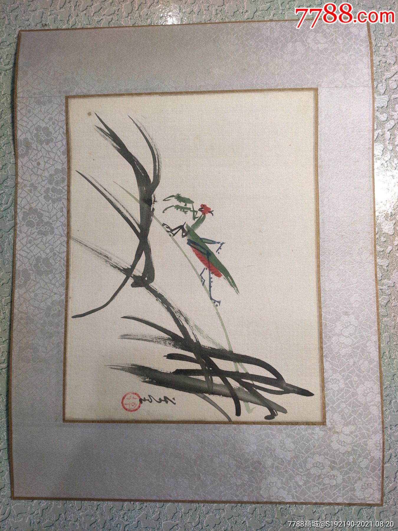 创汇时期出口精裱册页国画_花鸟国画原作_作品欣赏_收藏价值_7788字画