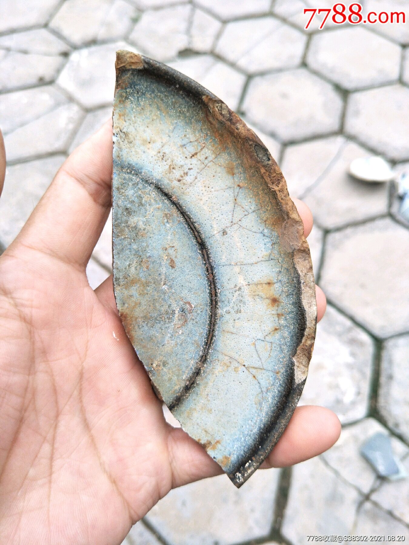 元代钧窑瓷片残片临清运河古玩店万枚瓷片标本馆