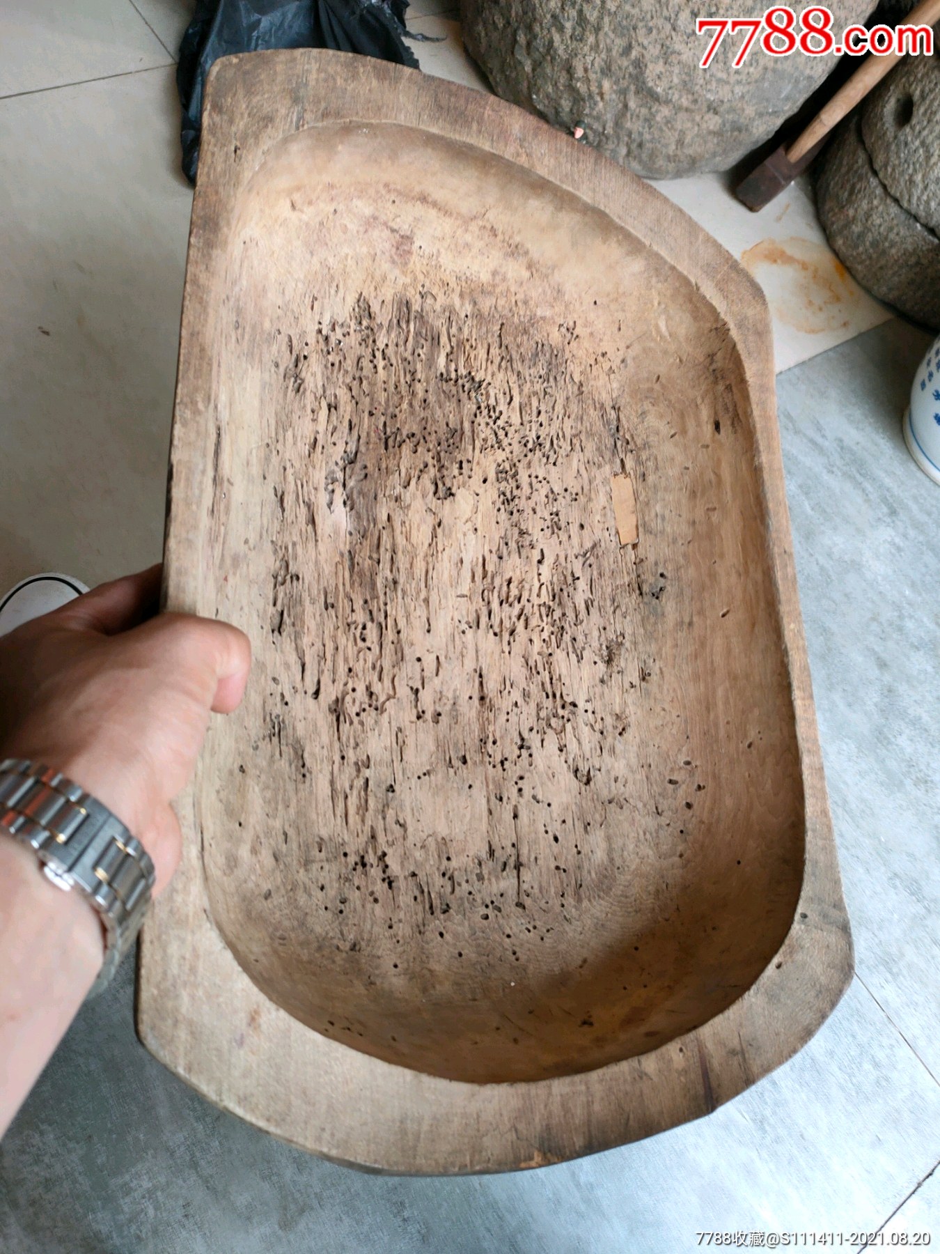 民国紫椴木木盆-价格:88元-se82134722-木桶/木盆-零售-7788钱币网