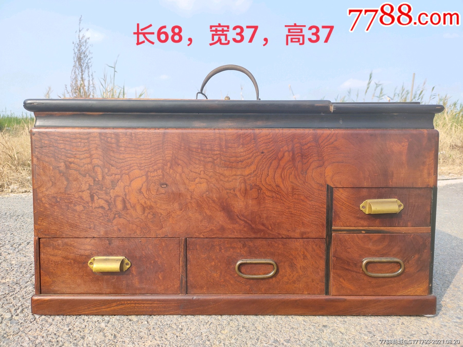 清代,红豆杉木老茶炉一套