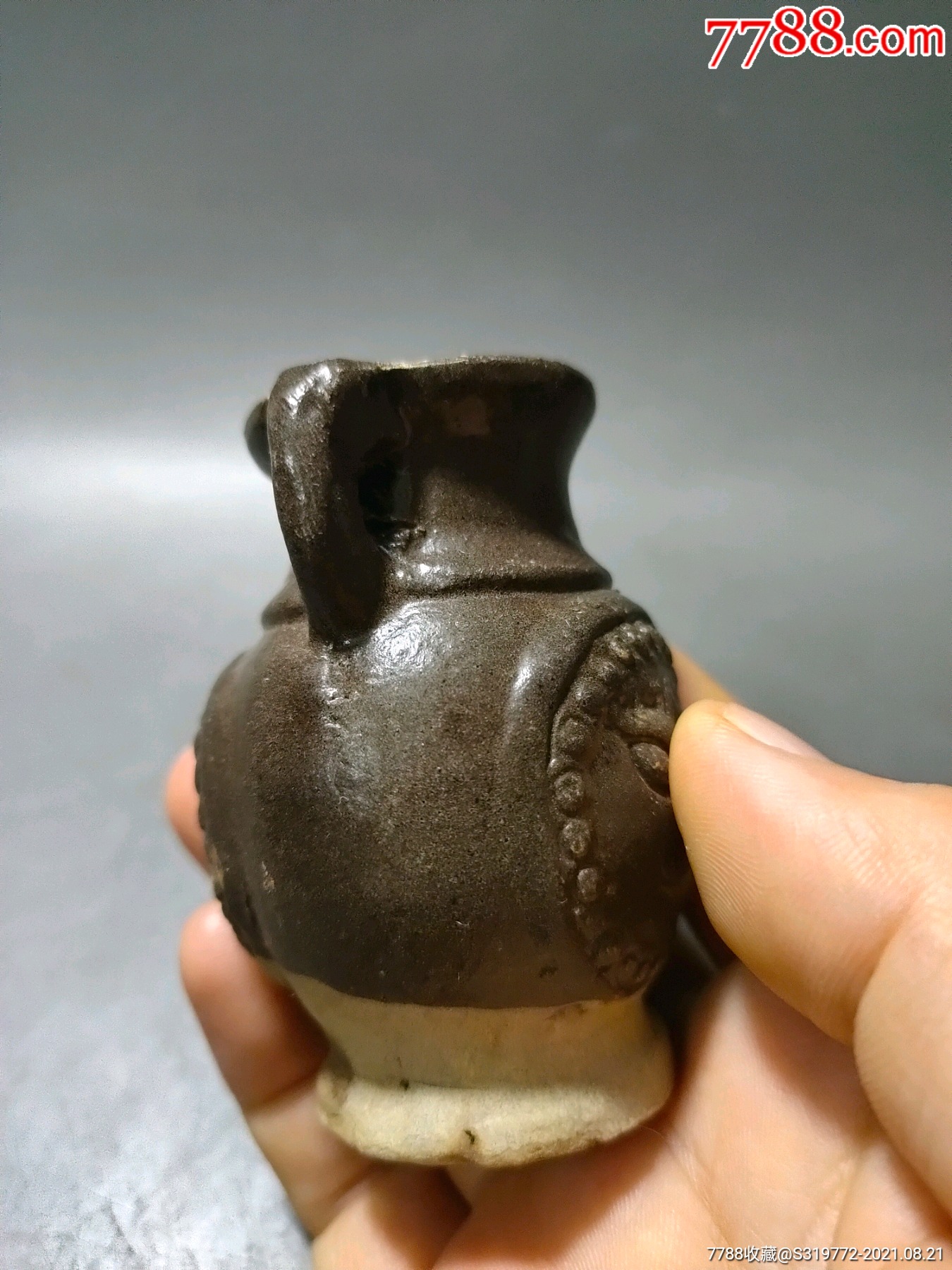 黑釉小瓶,老瓷瓶_黑瓷/天目瓷_收藏价格_鉴定交易_7788瓷器网