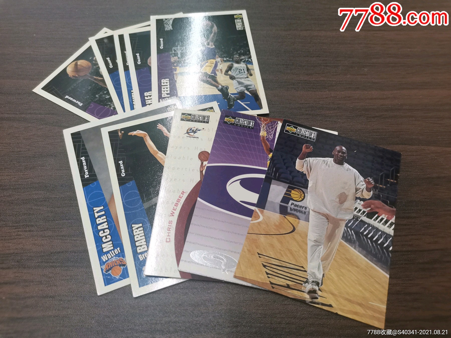 原版nba球星卡一组10张合售