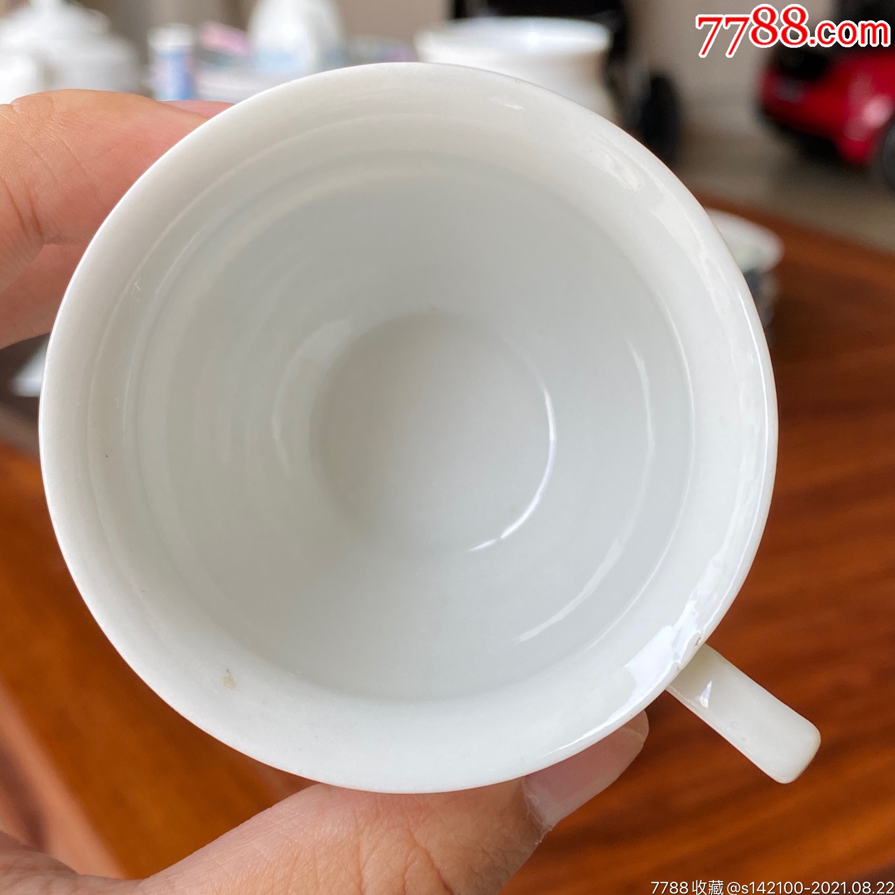 醴陵老瓷器釉上彩手绘人物茶杯包老保真收藏
