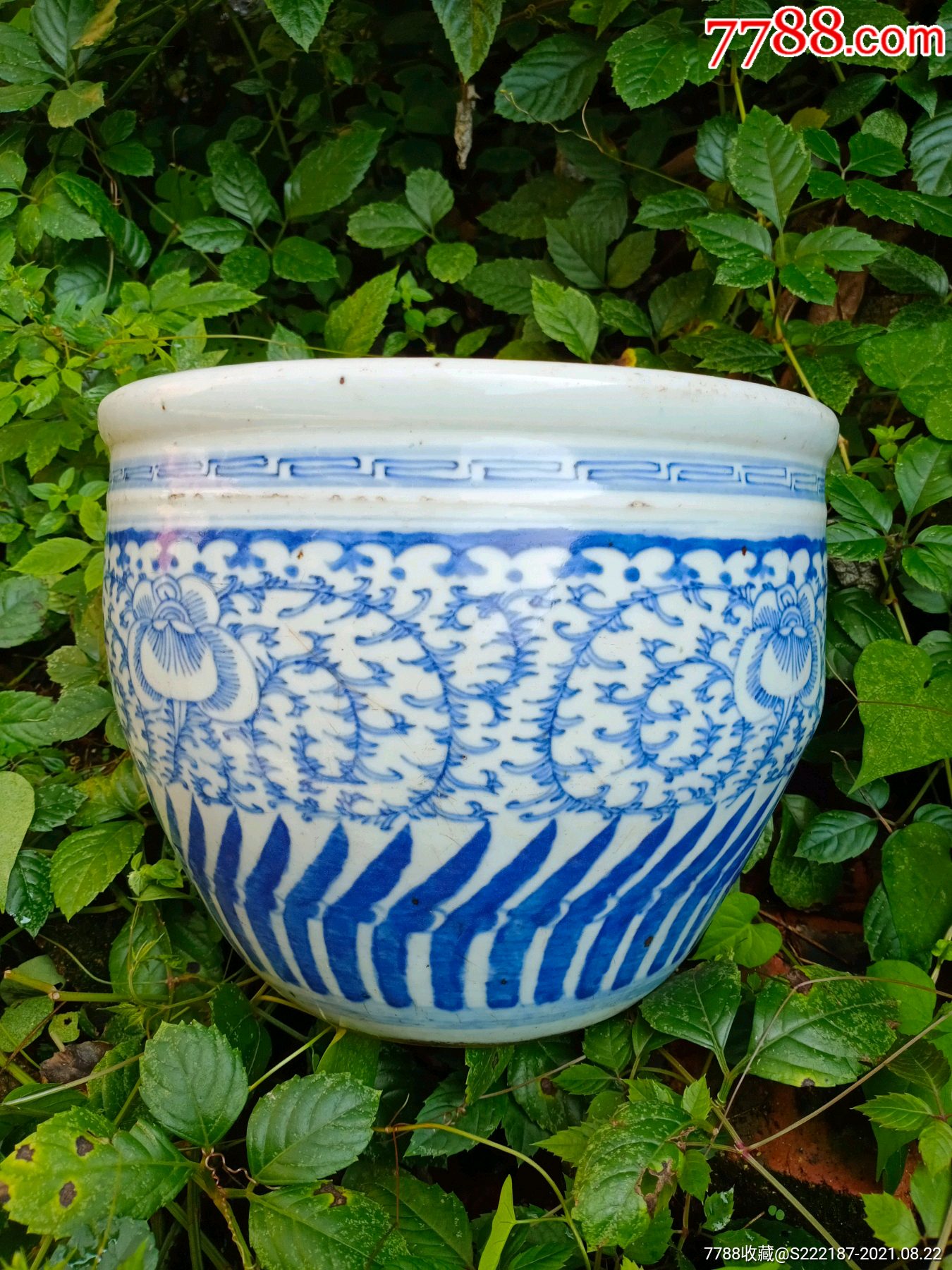 清代青花大号卷缸_价格450元_第1张_7788收藏__收藏热线