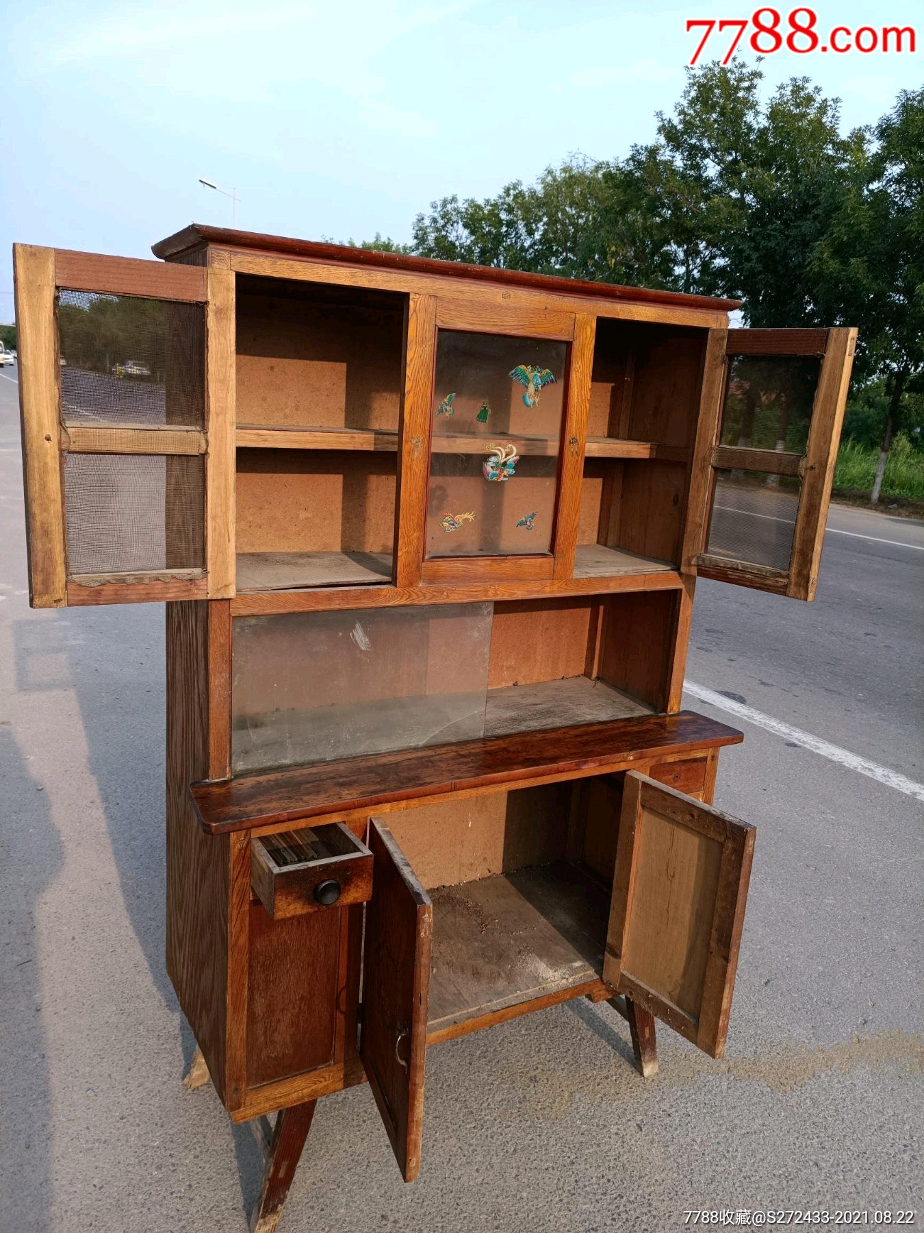 乡下收的70-80年代的书架一个完整包老