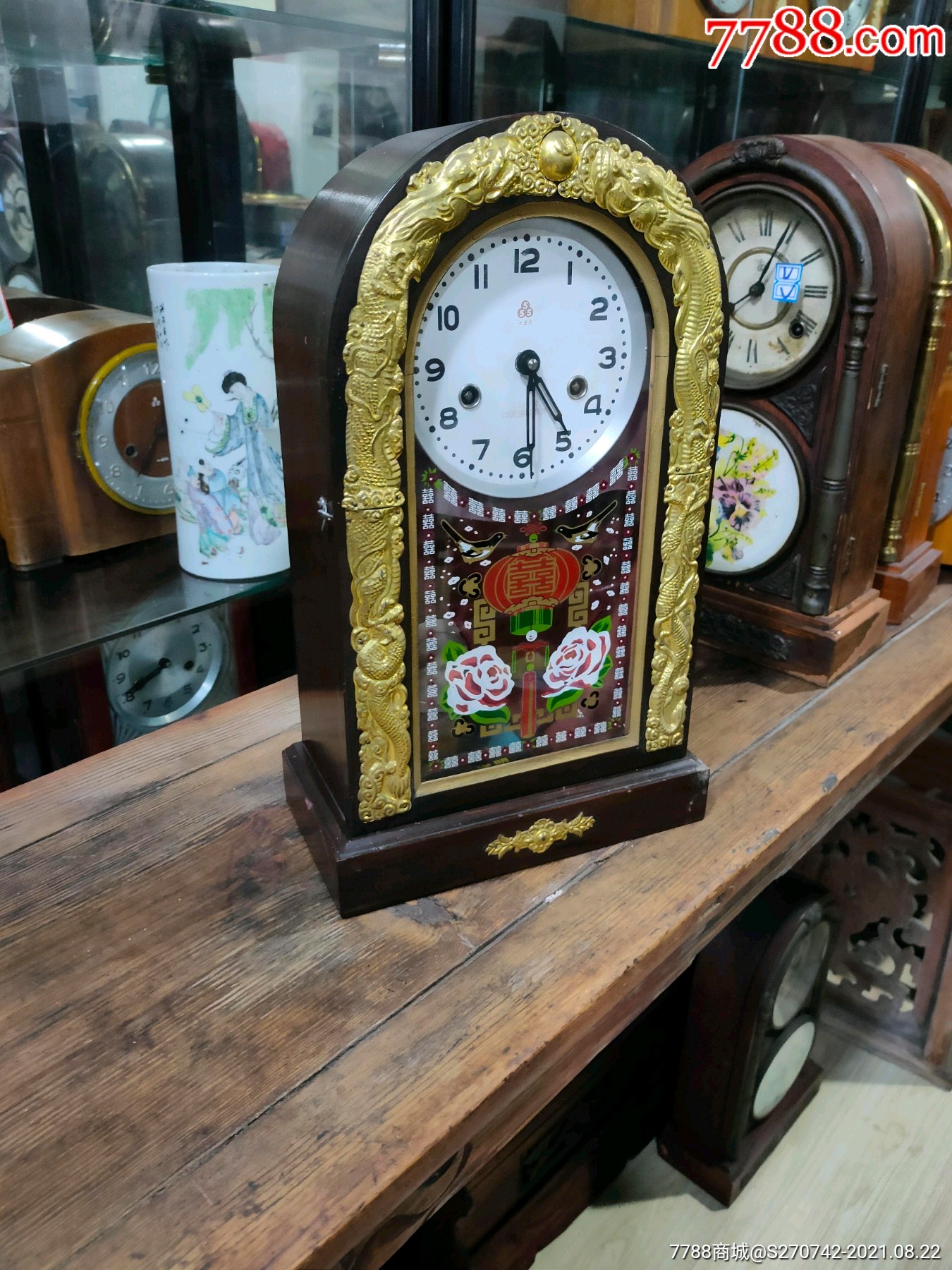 555牌公私合营座钟