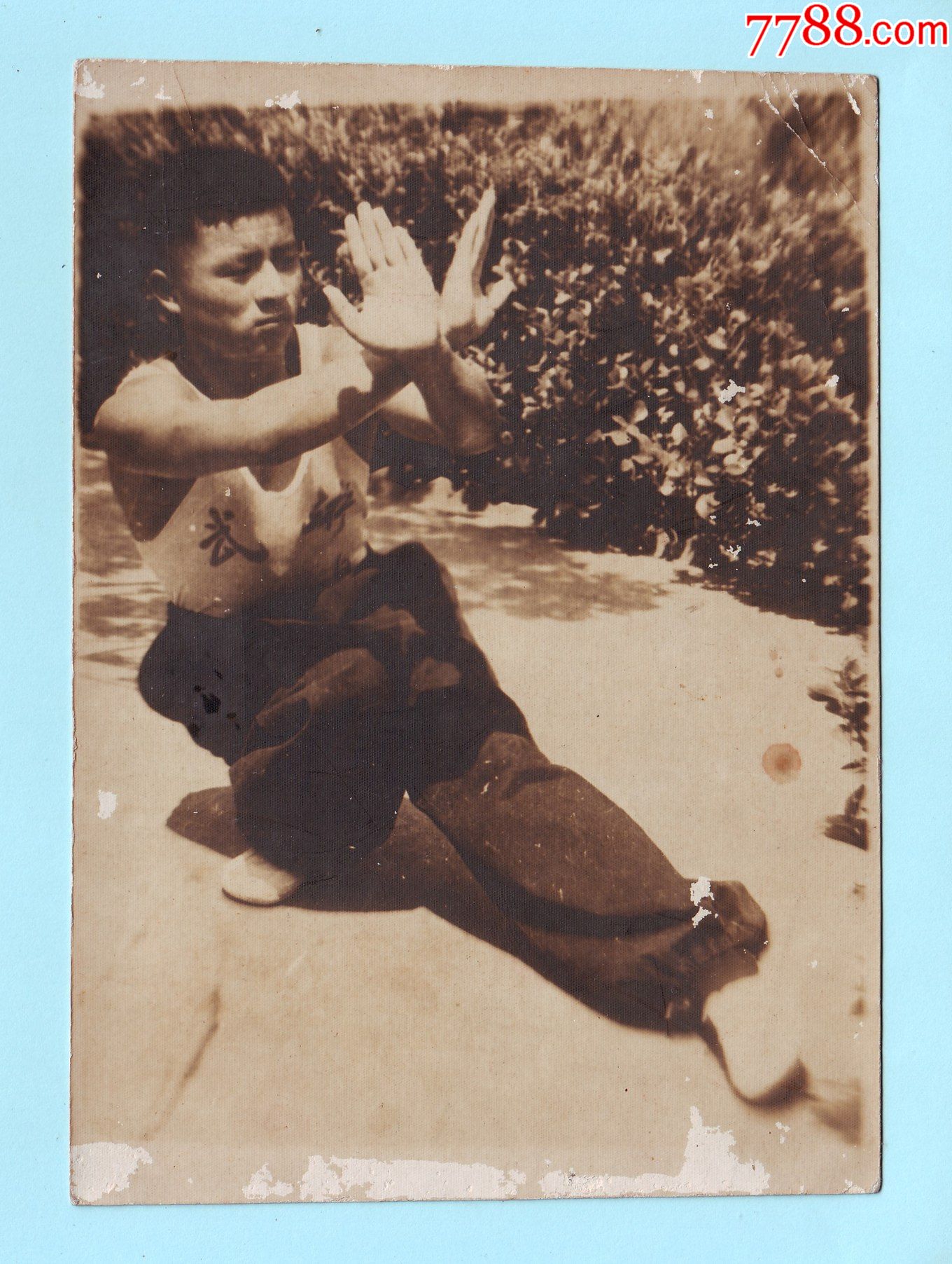 早期武术黑白照片