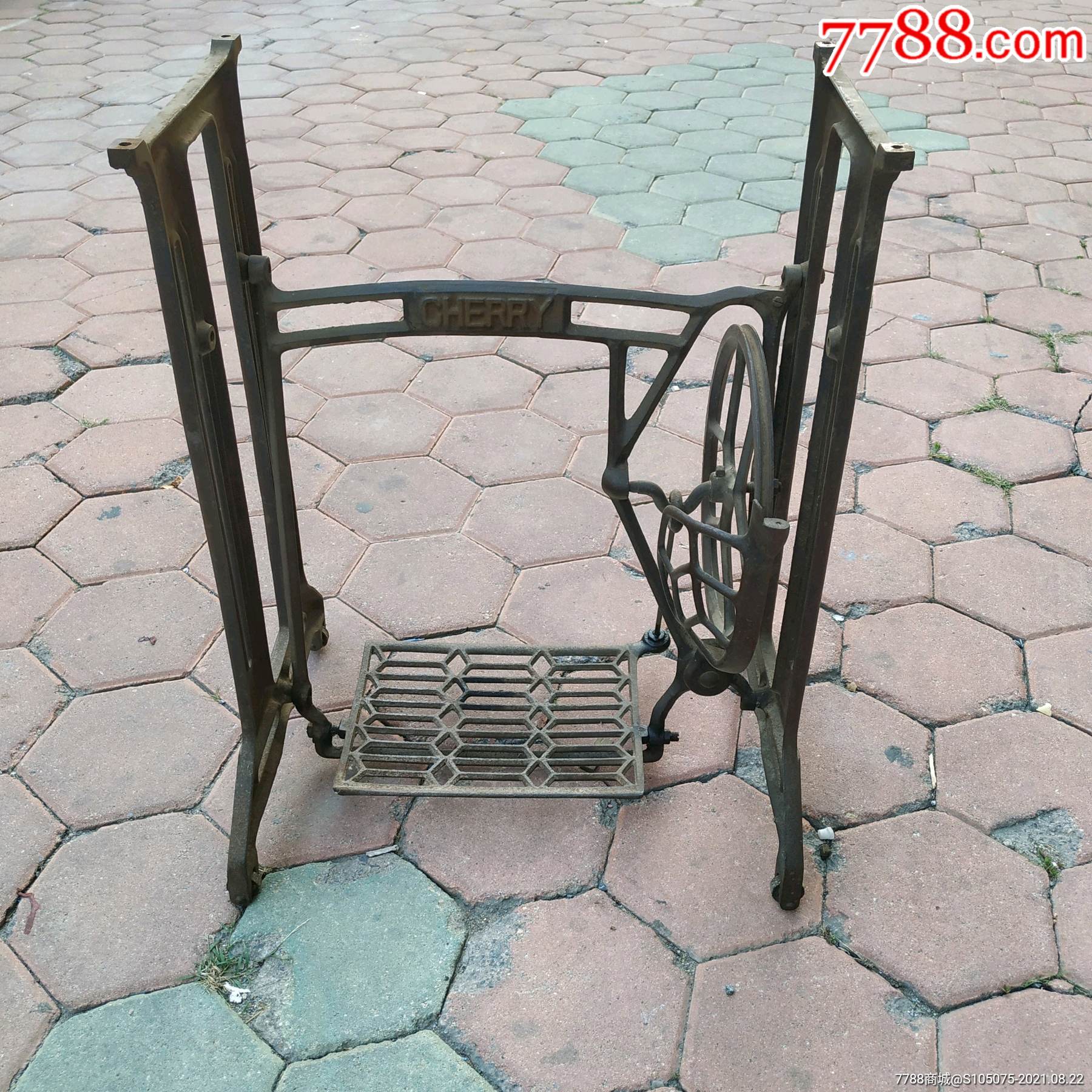 民国日本cherry铸铁老式缝纫机架子