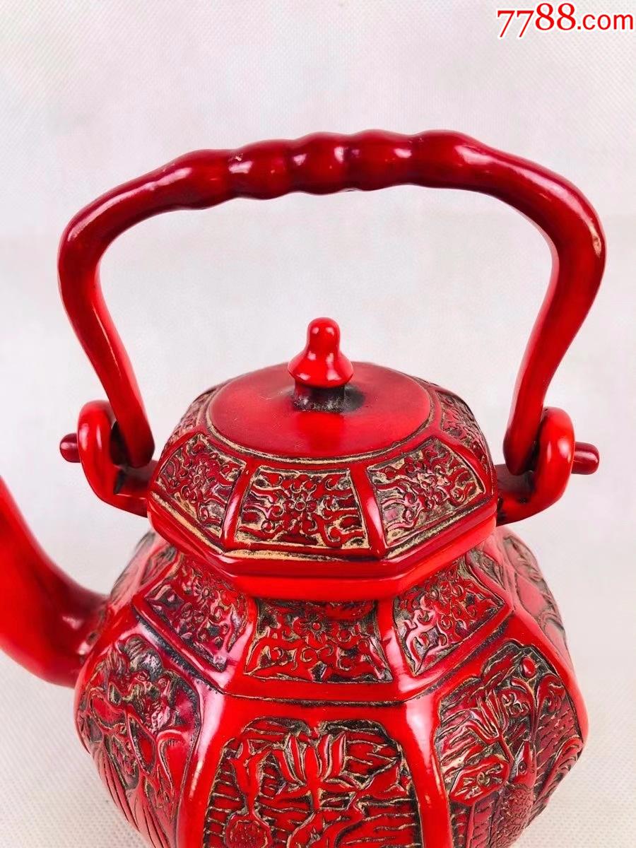 珊瑚提壶_茶壶_种类图片_收藏价格_7788茶具