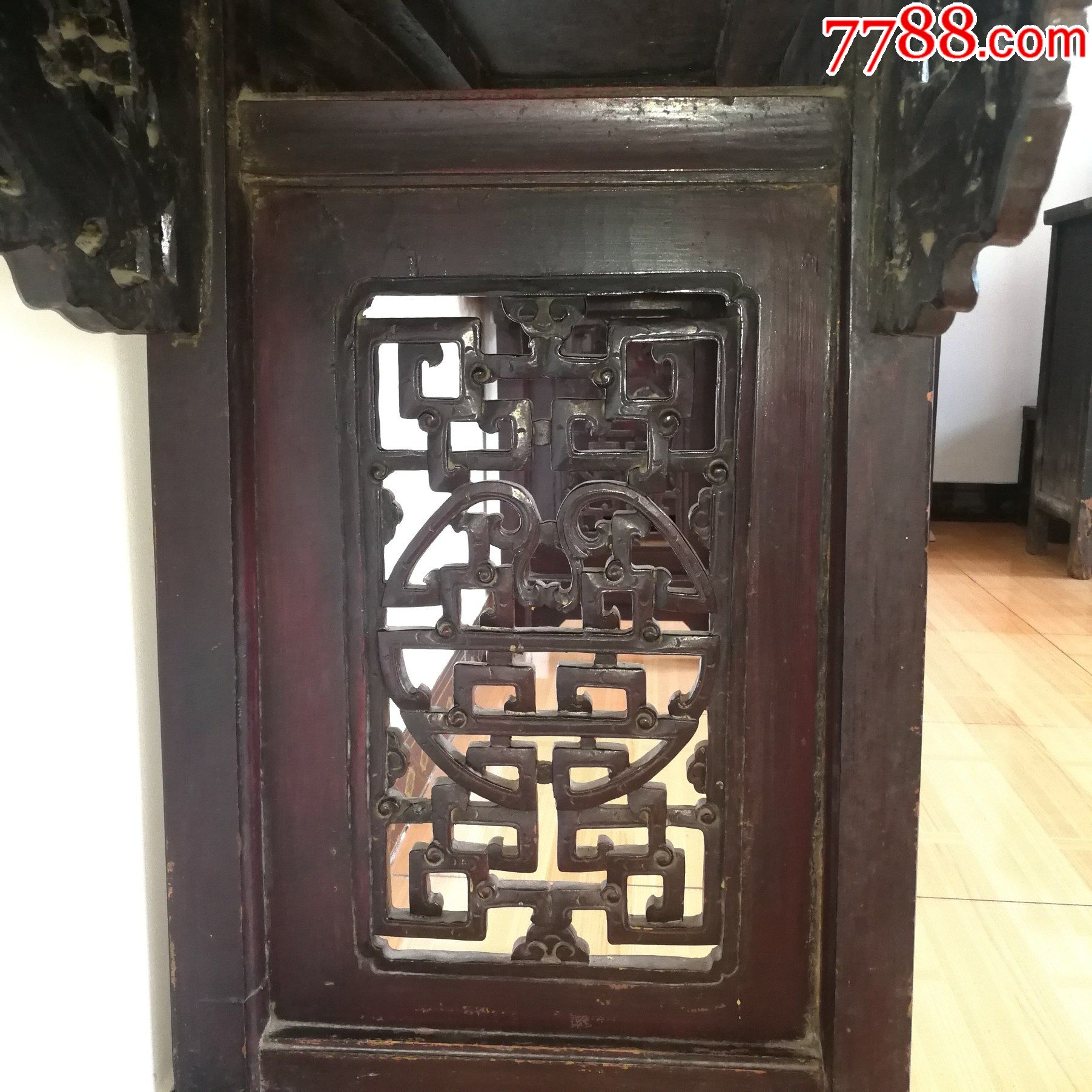 古代老家具明清古典老家具清代榆木翘头案平头案条几条案香案香几_木桌/几/案_图片价值_收藏交易_7788小人书
