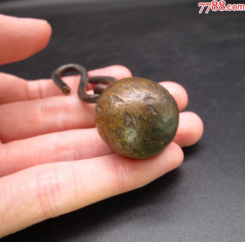 包老包真清代流星铜锤古玩古董铜器收藏真品开门民俗杂项老货-价格