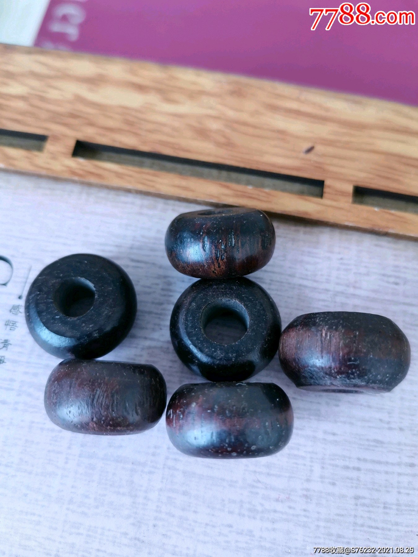 老算盘珠子六颗