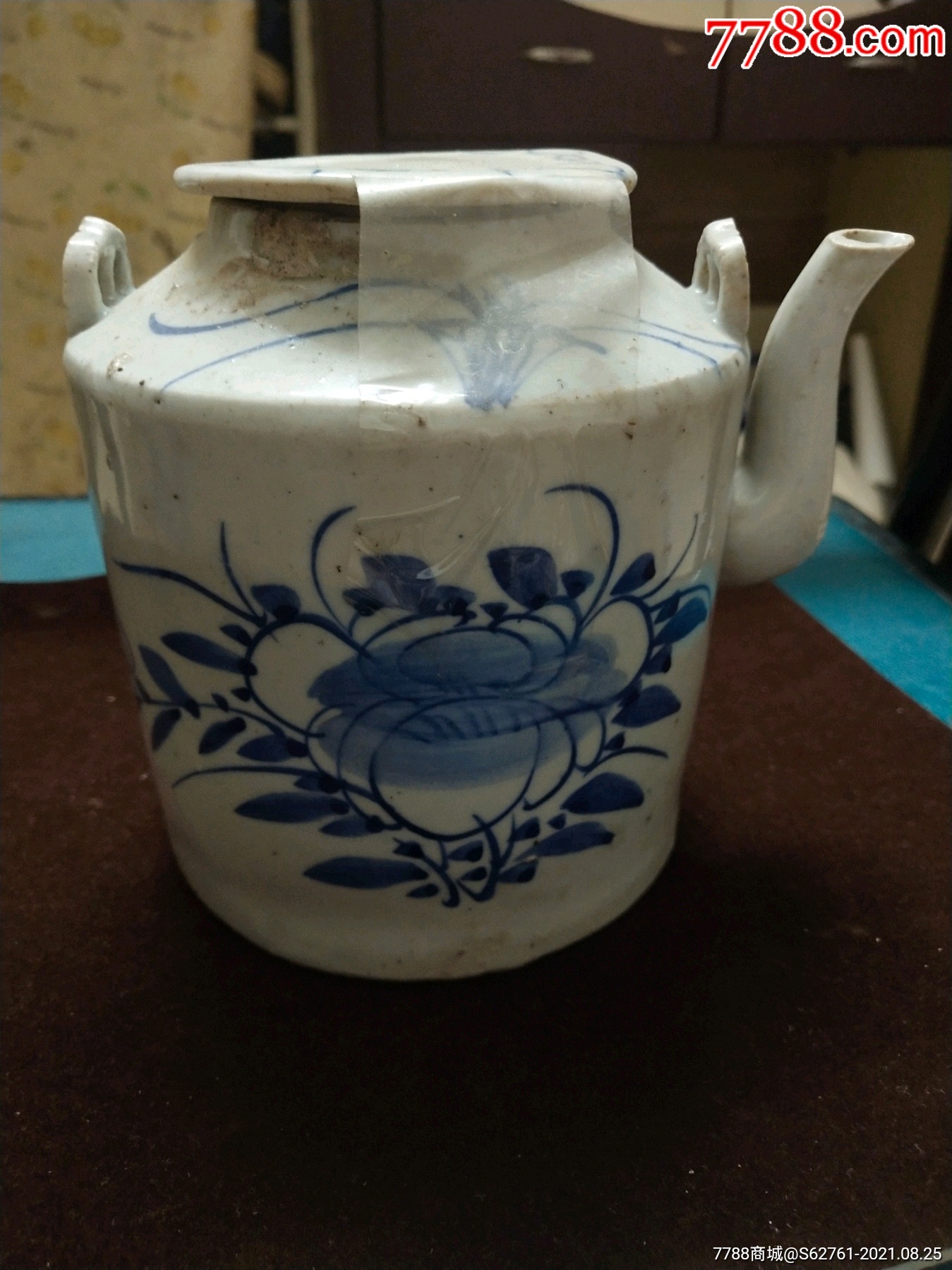 d015清,民国青花纹提梁壶-青花瓷-7788商城__七七八八商品交易平台