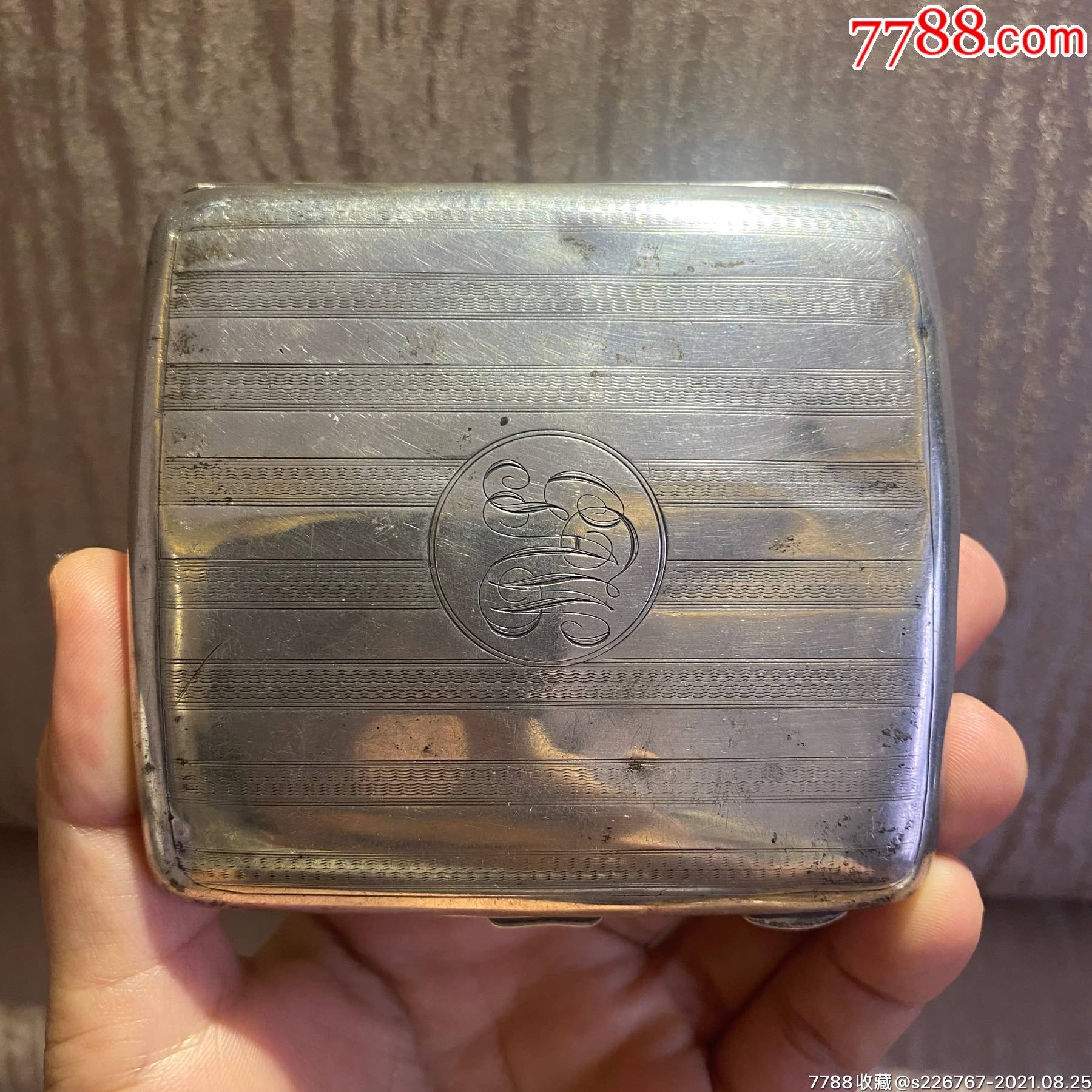 西洋古董英国古董纯银烟盒