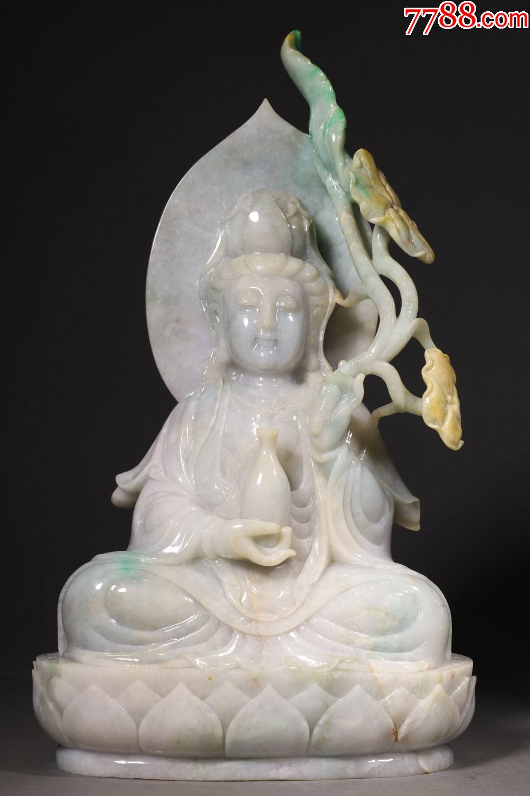 翡翠观音摆件a84s380f