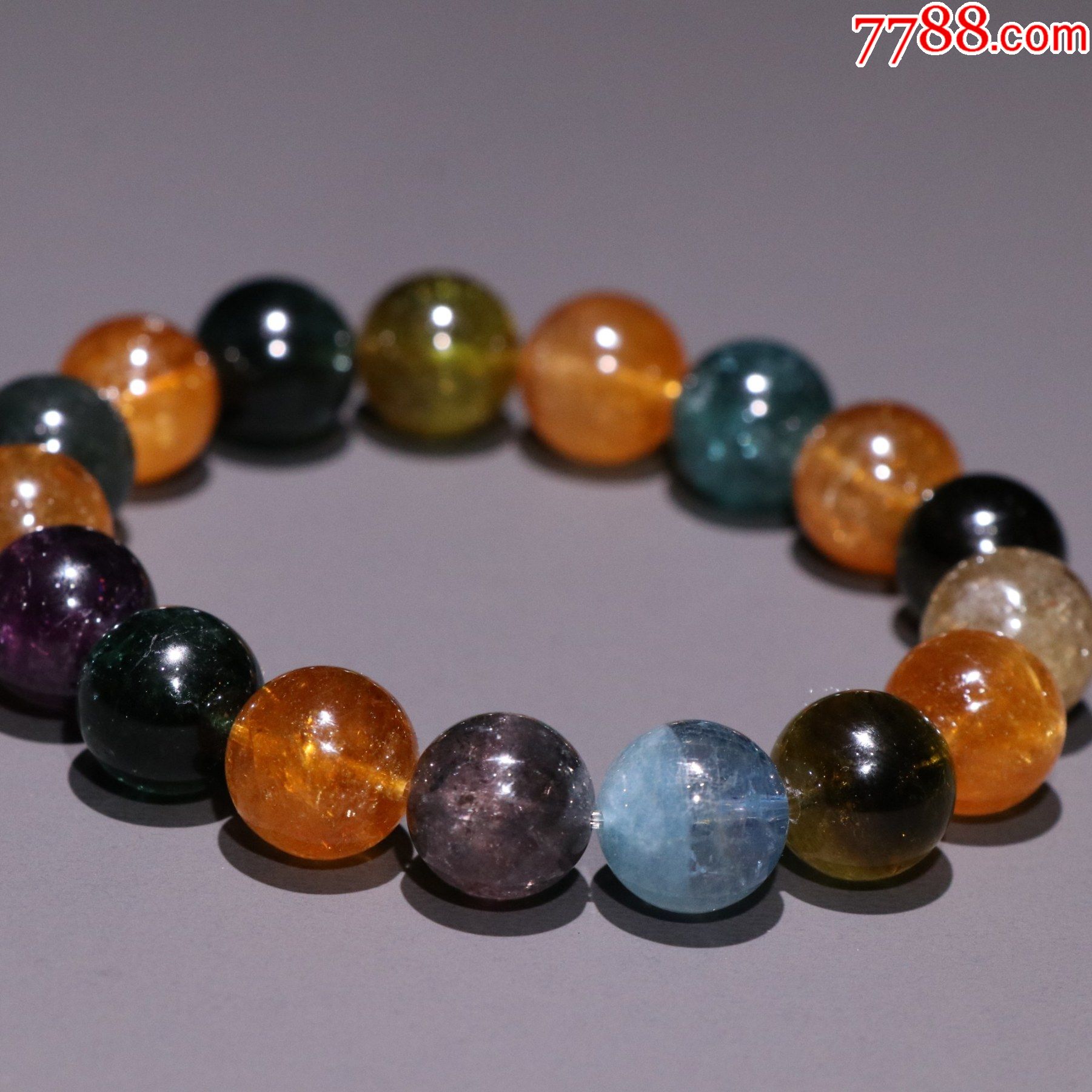 碧玺圆珠手串_玛瑙/宝石手串_第3张_7788小人书