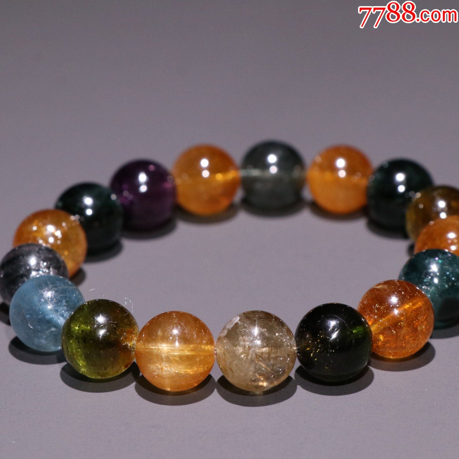碧玺圆珠手串_玛瑙/宝石手串_第7张_7788小人书