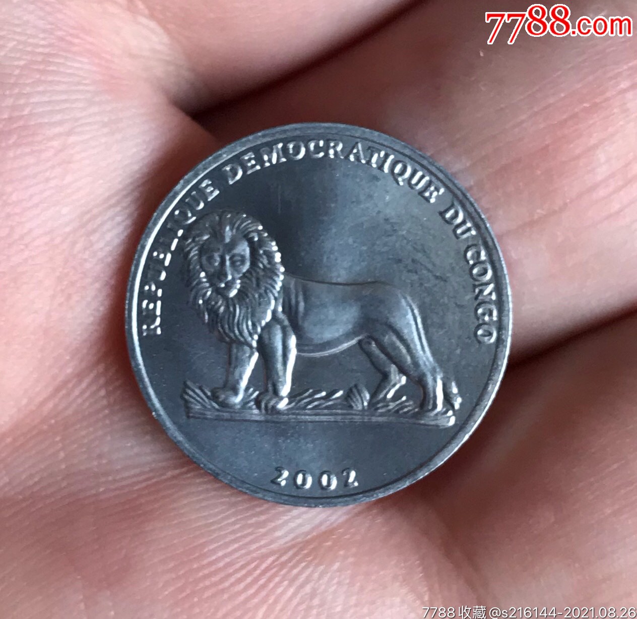 刚果硬币2002年25分