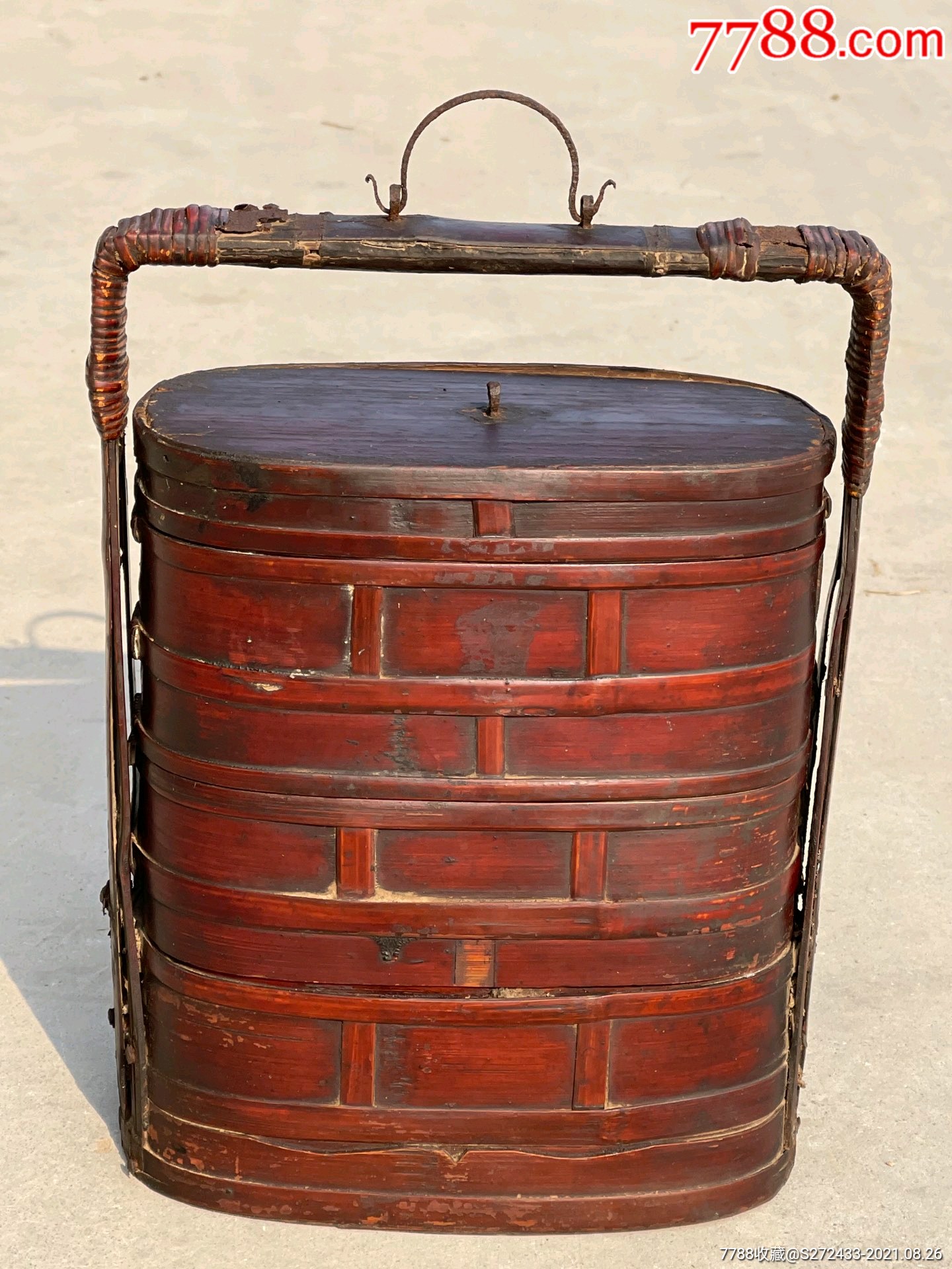 紫竹提盒无修补全品包老