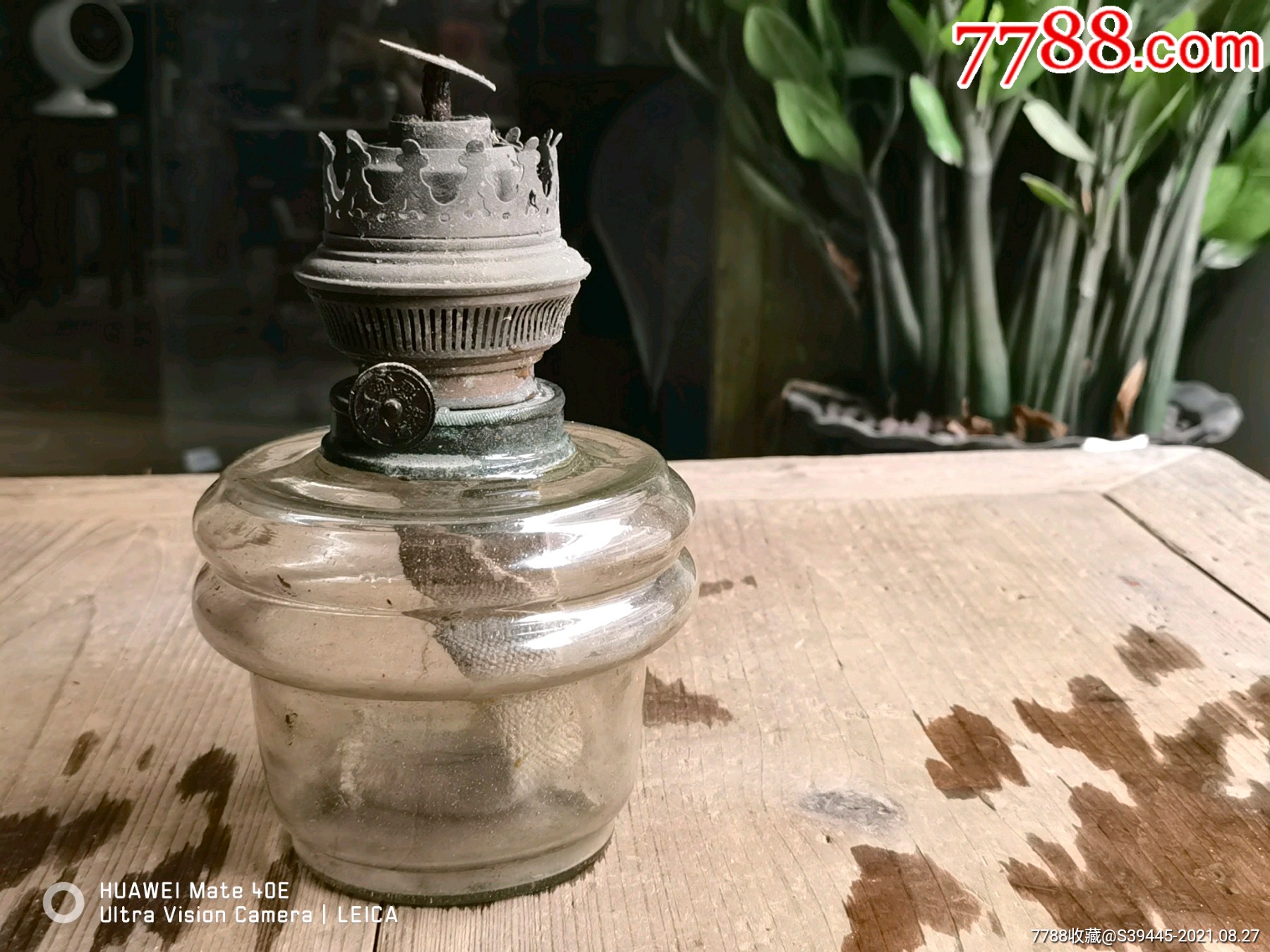 民国玻璃煤油灯