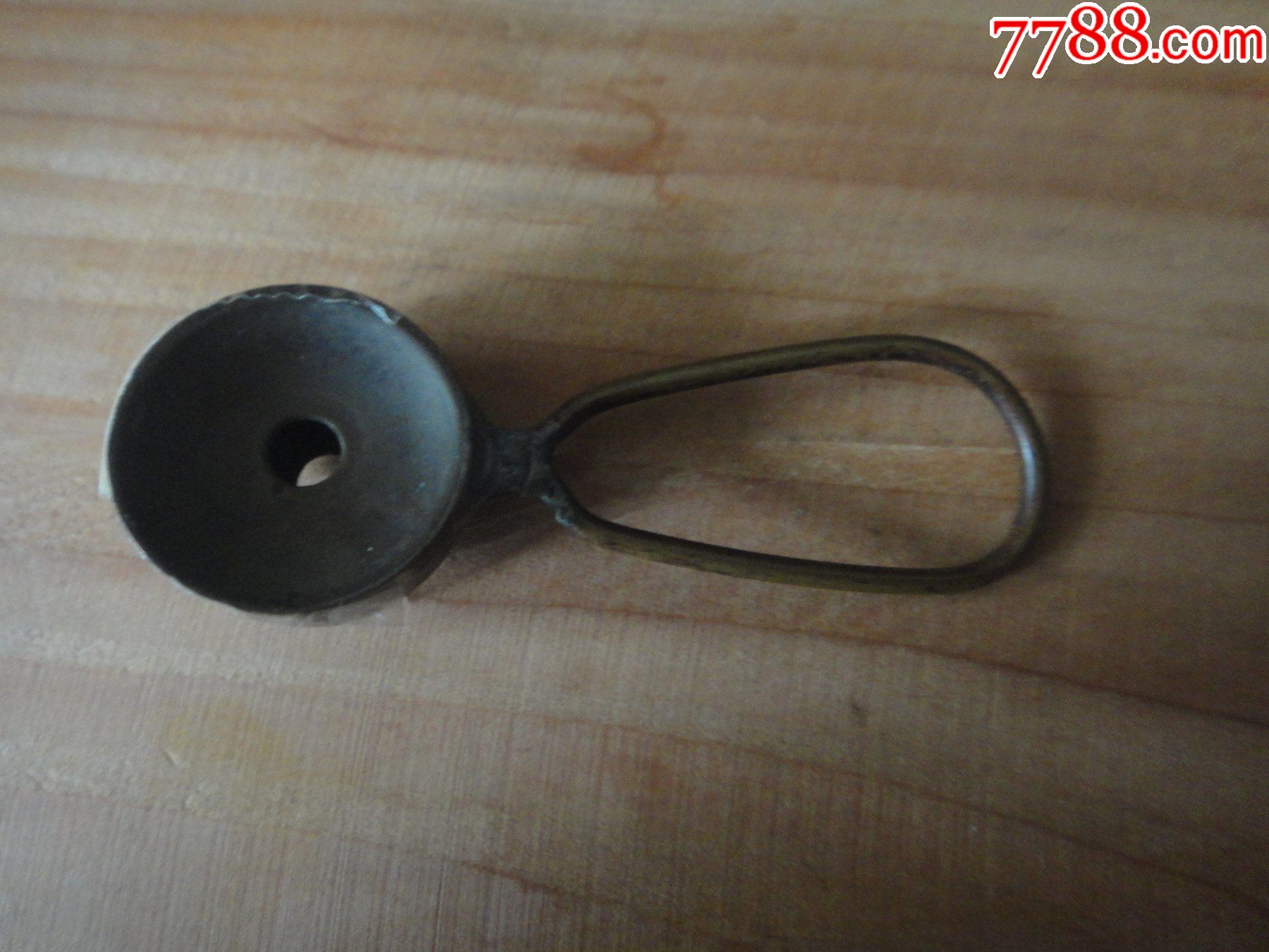 老铜质有柄仿生口技哨子839