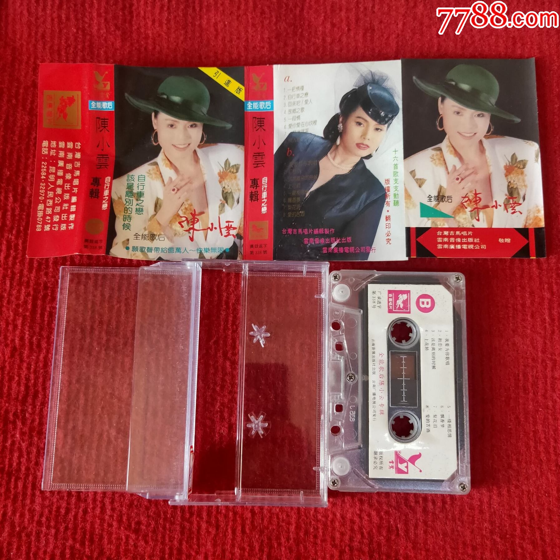 原装正版磁带陈小云专辑自行车之恋云南音像出版社出版