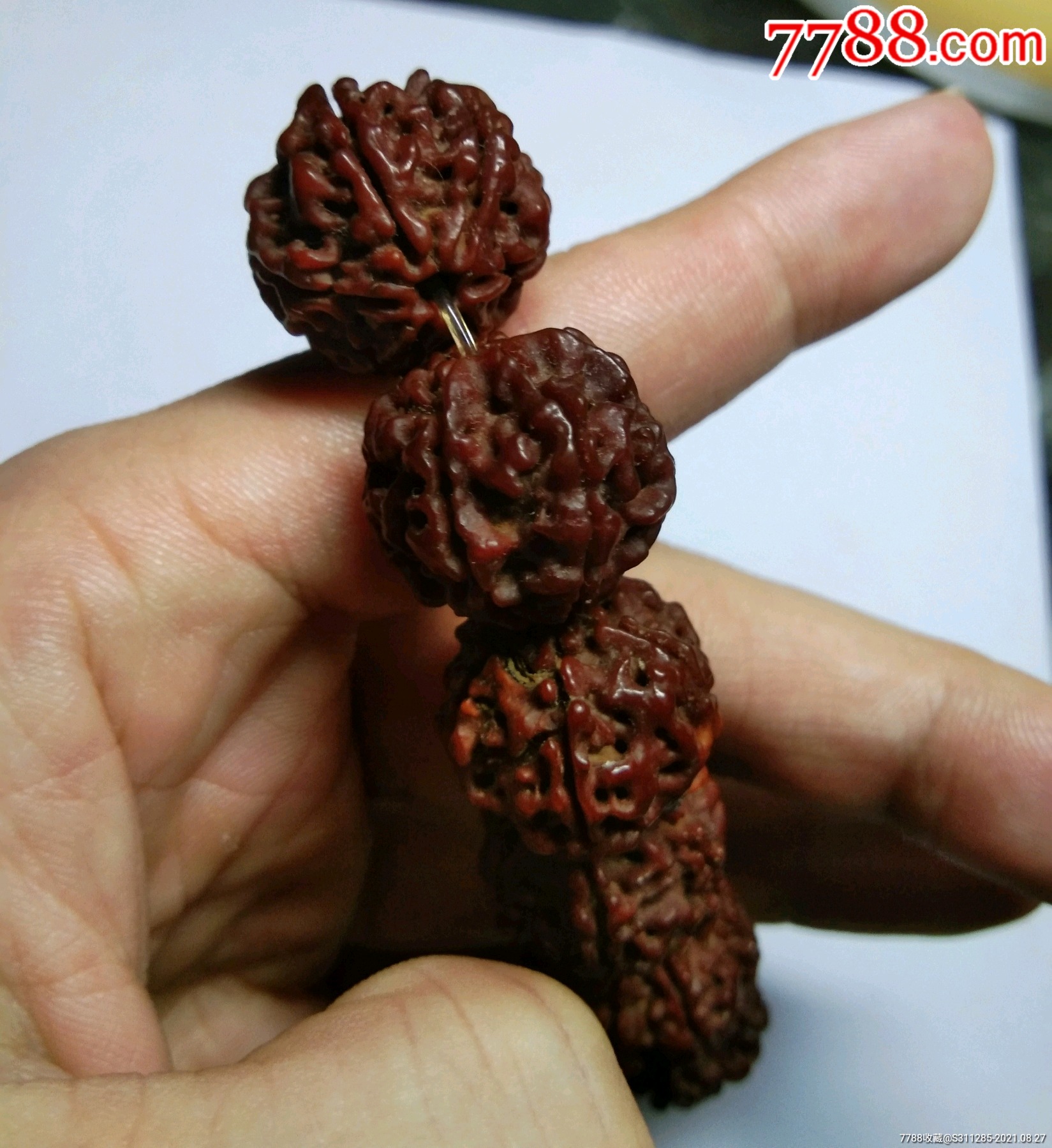 六瓣金刚菩提手串已包浆