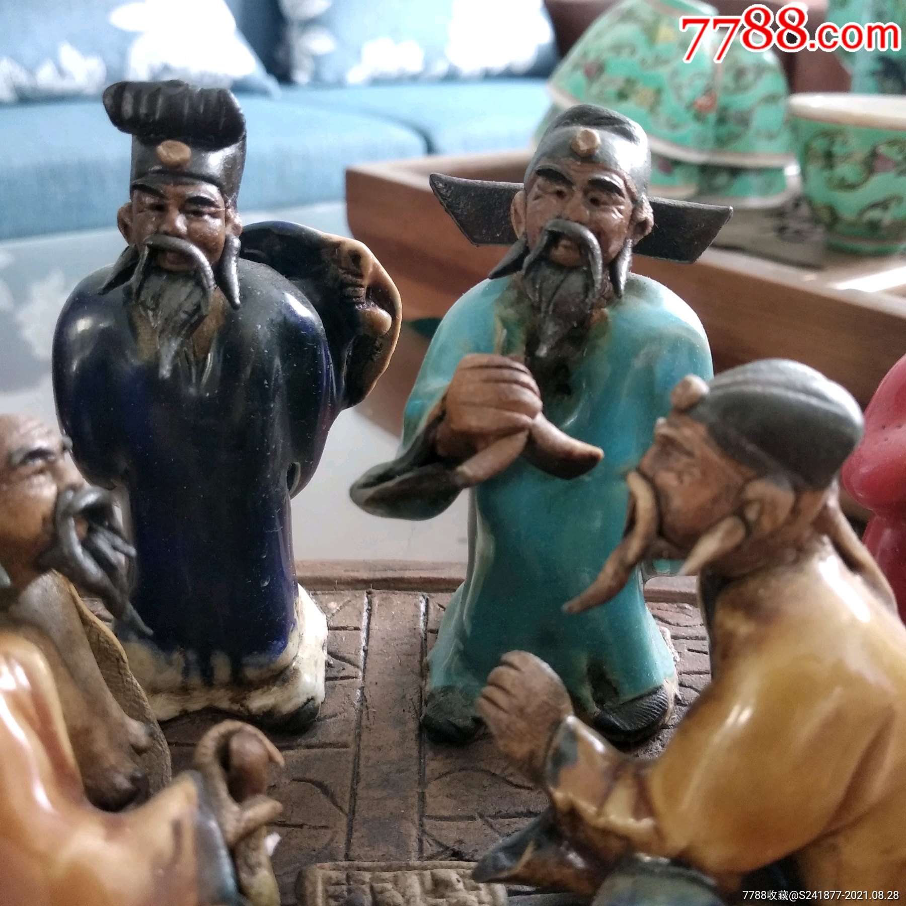 石湾陶瓷八仙人物图像图片