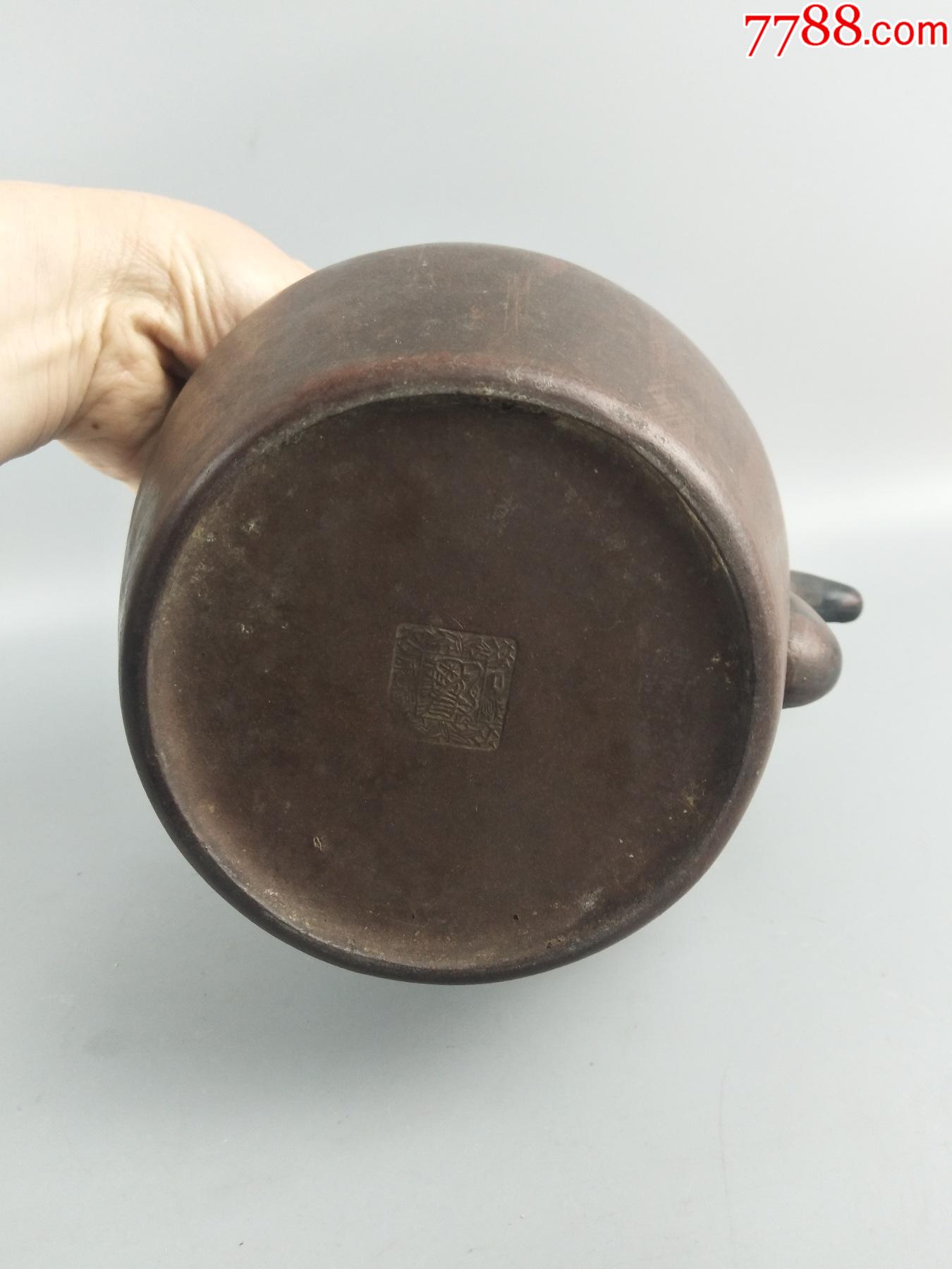 豫丰款紫砂壶,底款"营口福康"