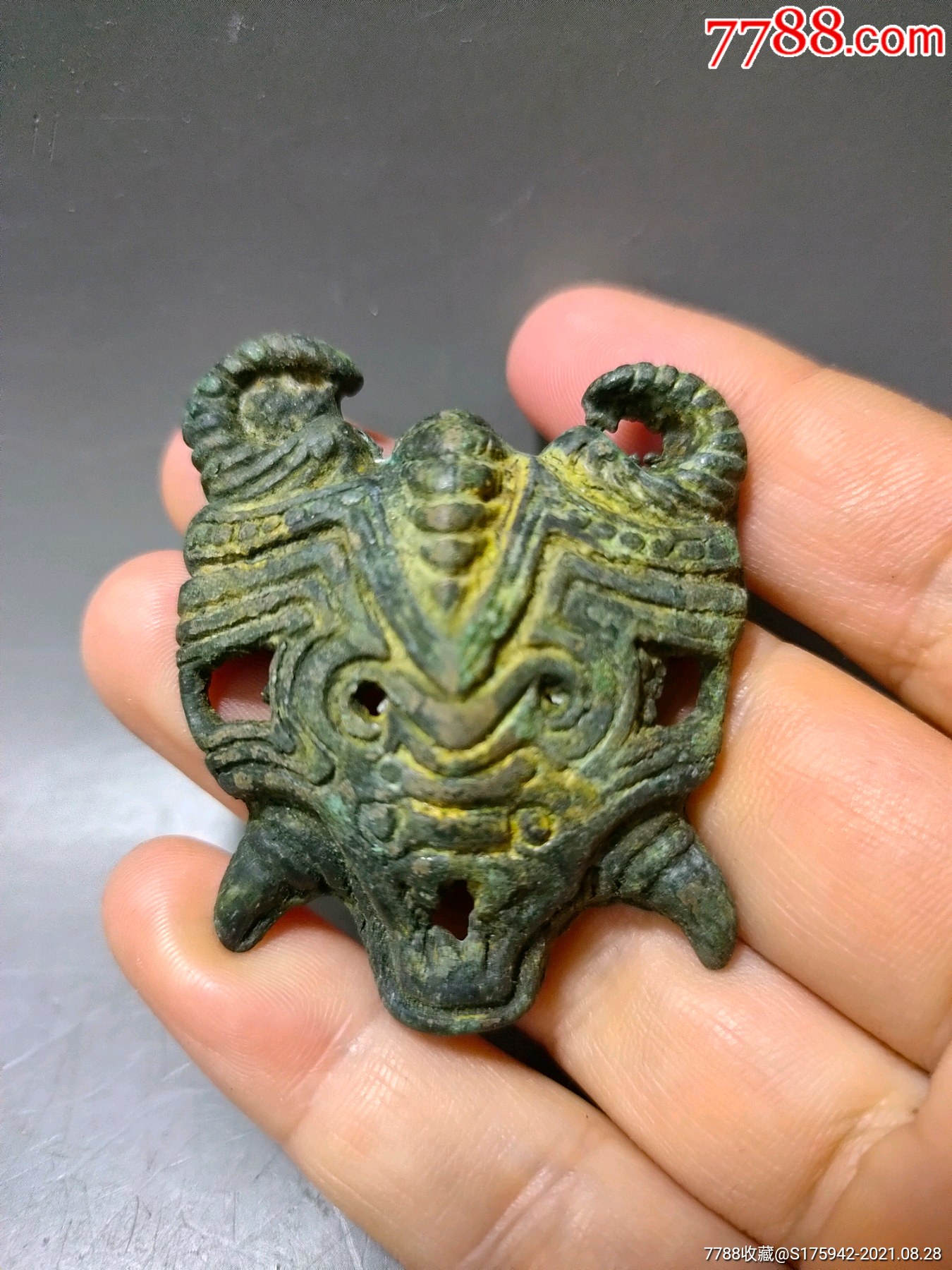 老铜兽面老物件