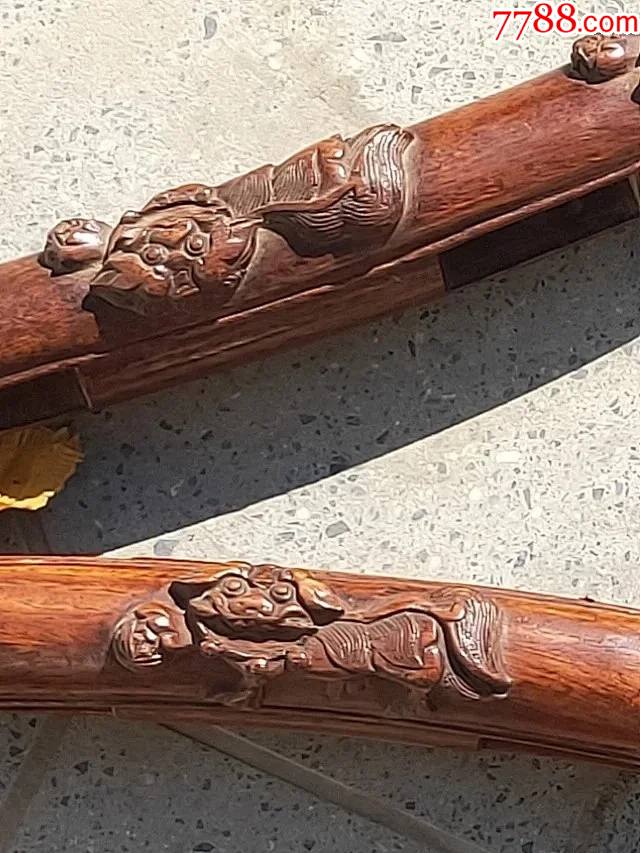 238王爷府用品,清代老海南黄花梨,马夹板,一对,尺寸56-4公分重2.