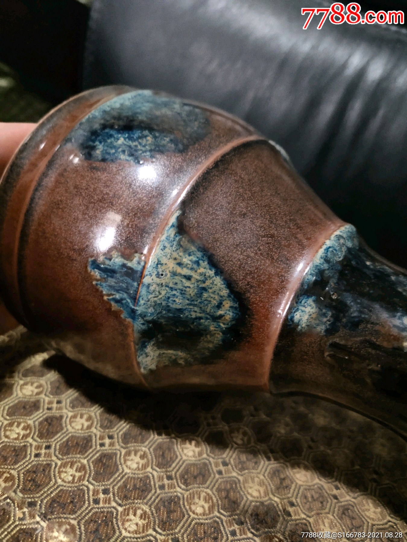 鲁山窑腰鼓_花釉/窑变瓷_润轩阁【7788收藏__收藏热线】