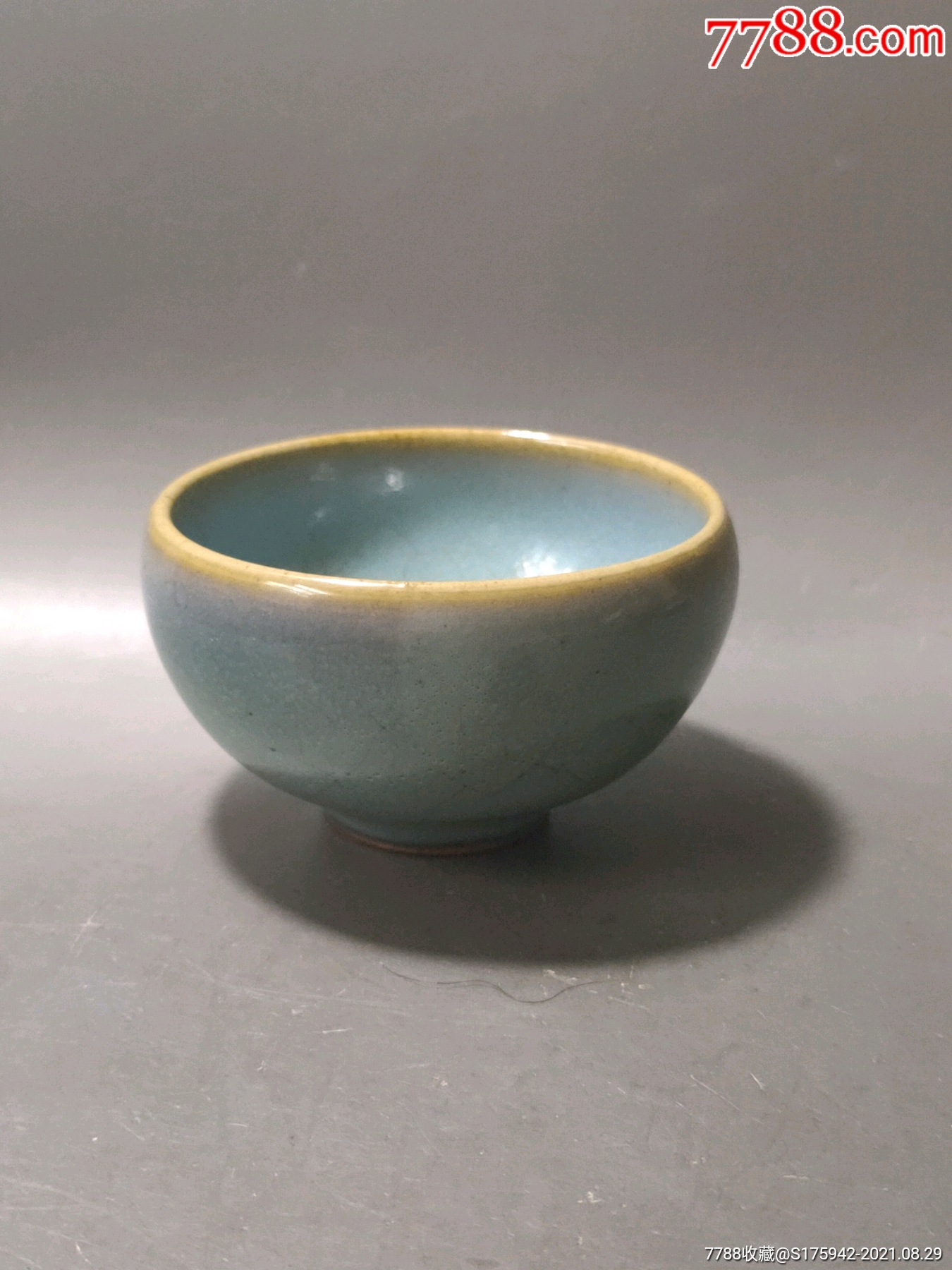 钧窑小碗,茶盏,老钧瓷