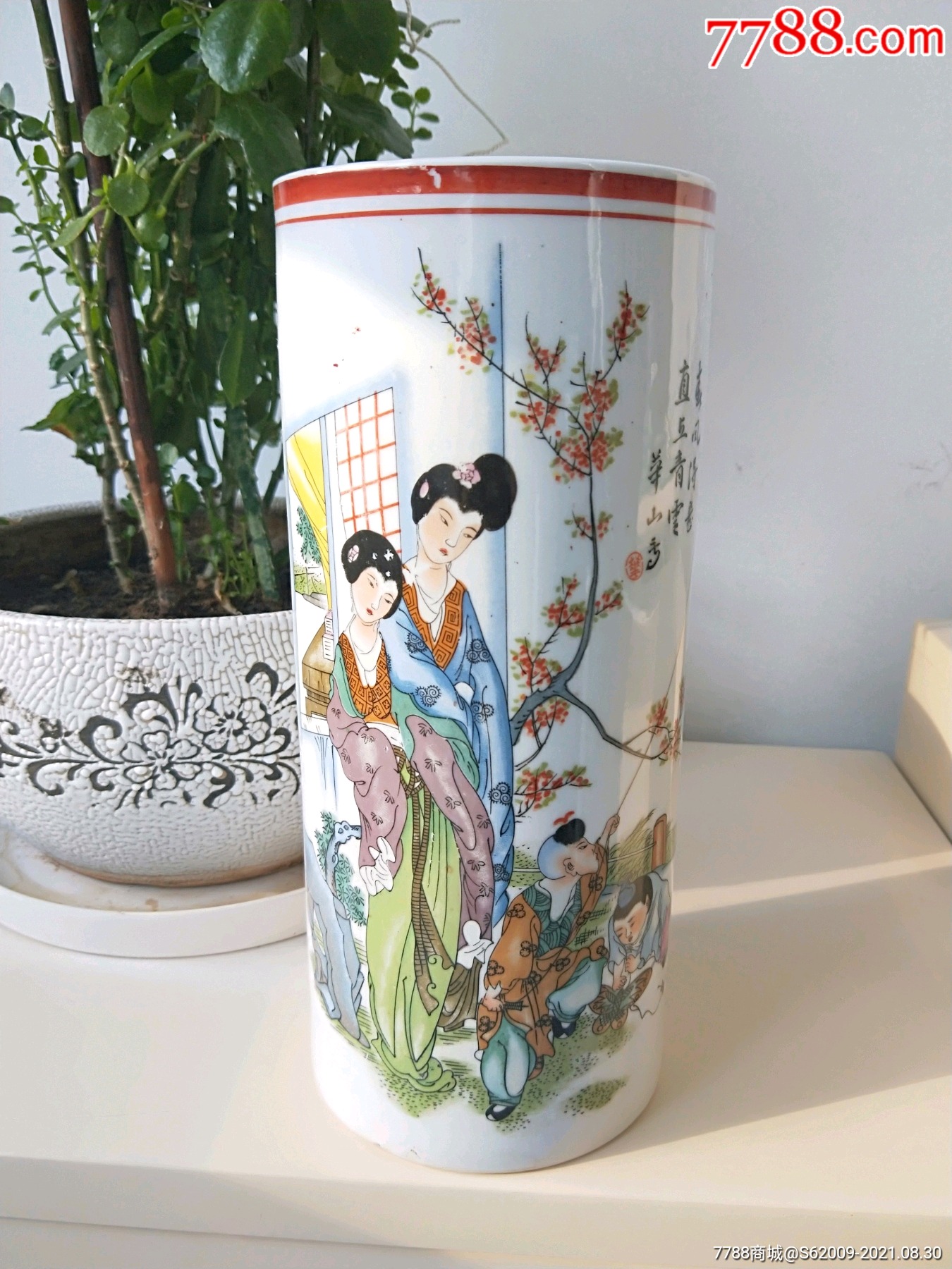 民国人物帽筒一支