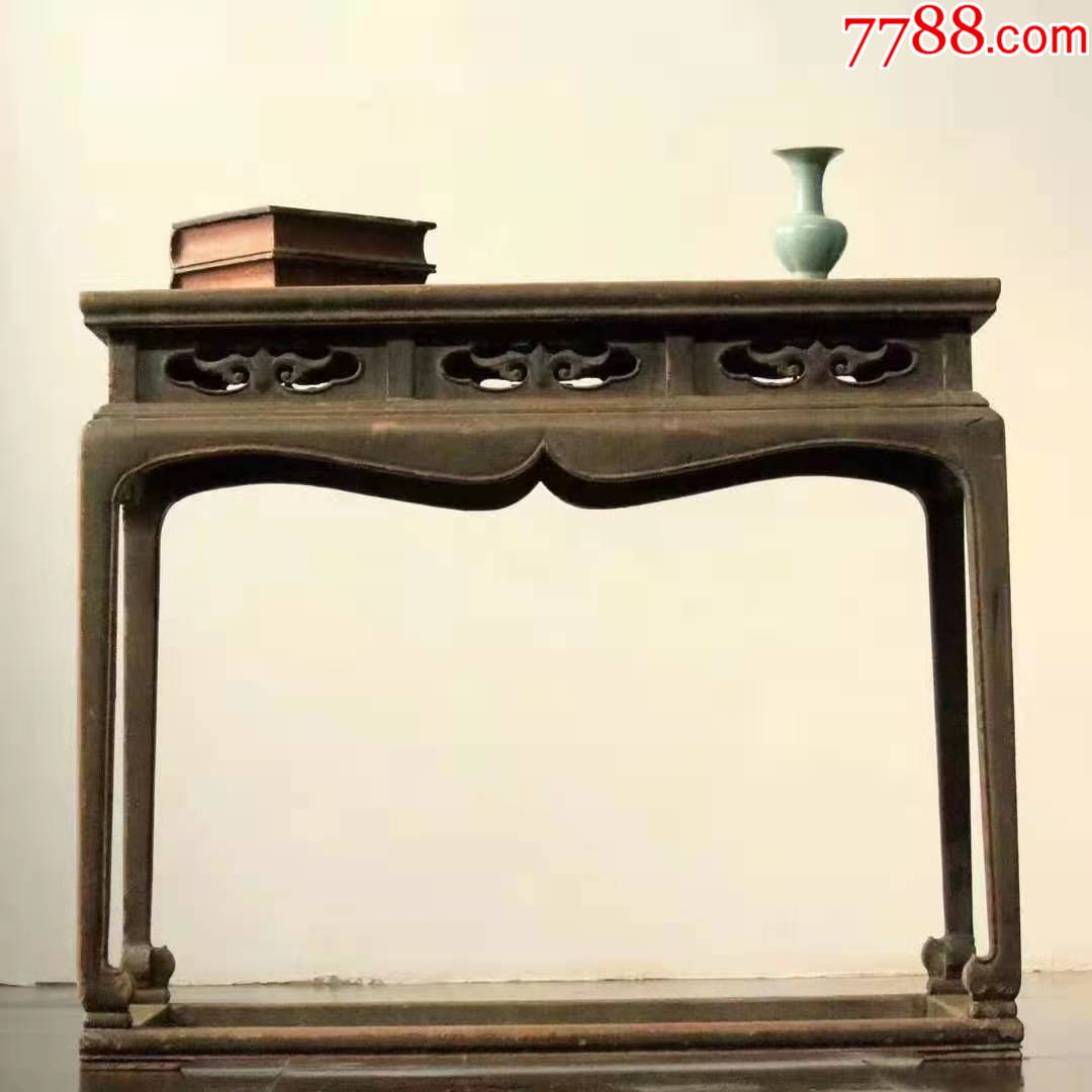 清代榆木带托泥香案供桌古玩古董木器家具博物馆陈设会所摆设收藏