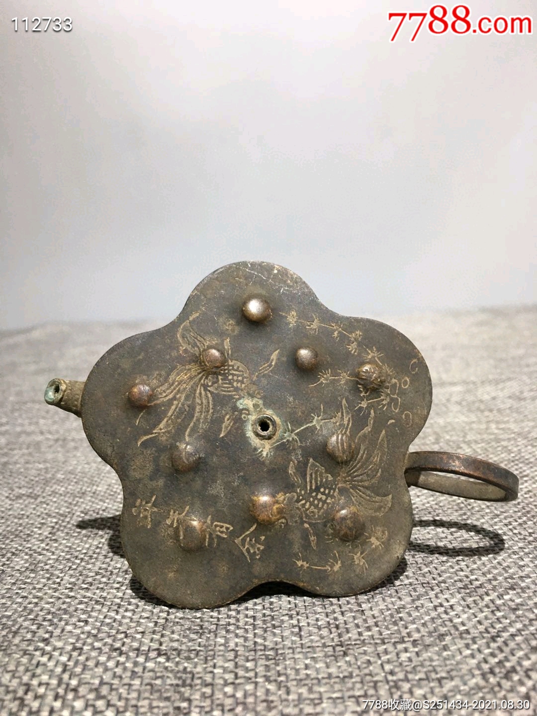 清代文房用品铜水滴,_第1张_7788文房四宝收藏