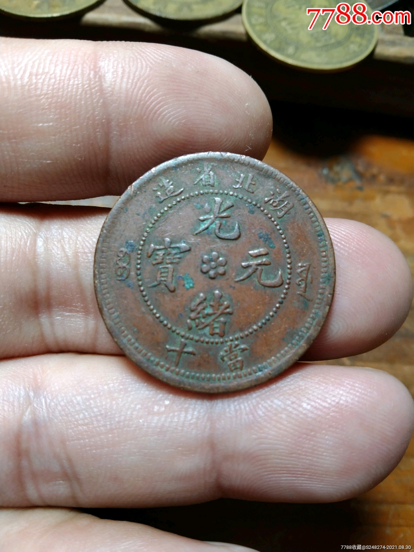 湖北水龙十文_铜元/机制铜币_第1张_7788老酒收藏