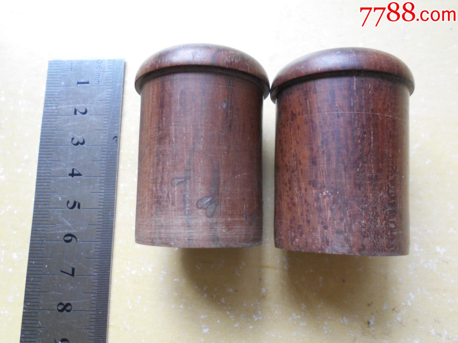 "商品>>>>99民国【画轴头一对】木质