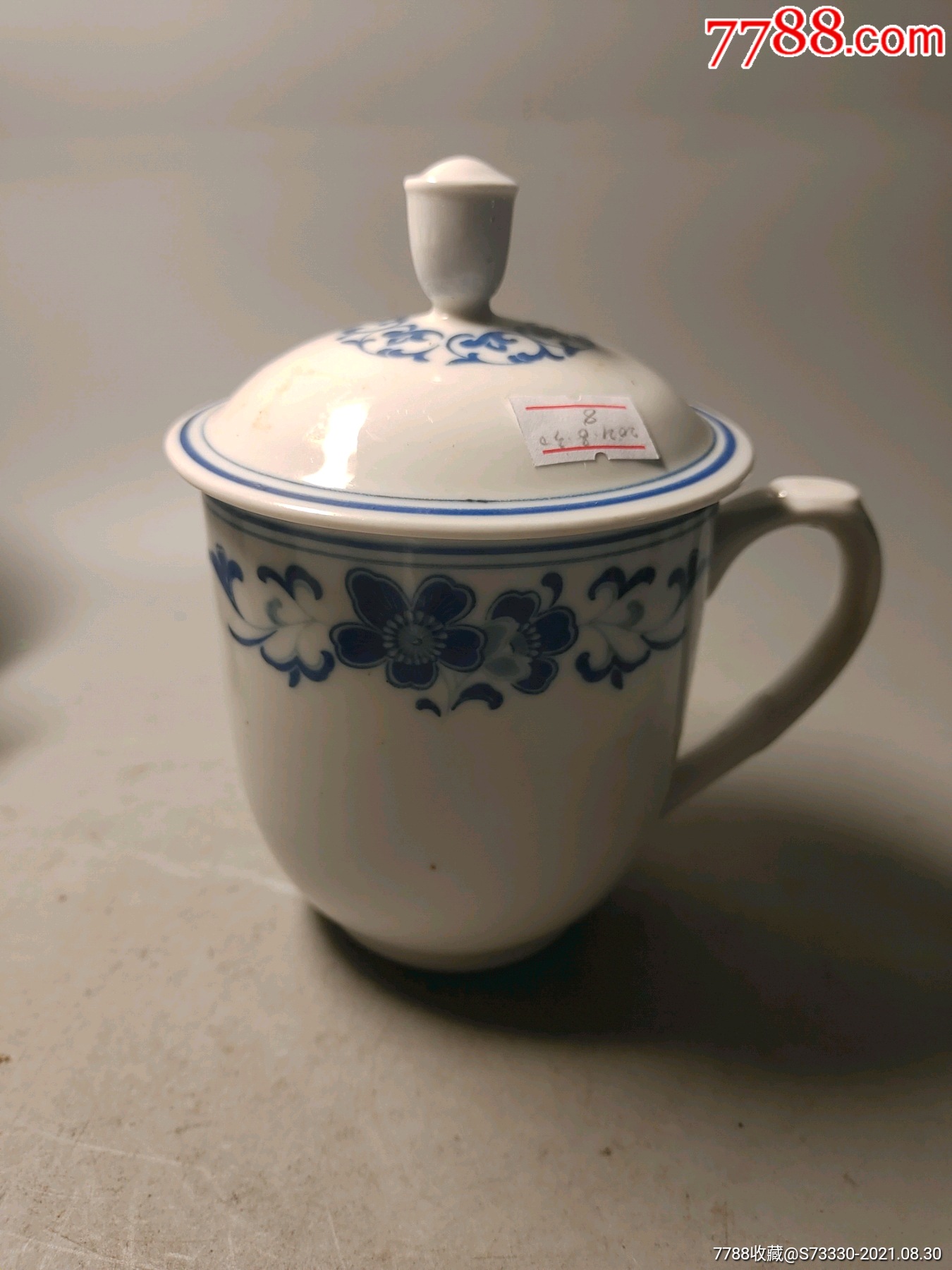 80年代,醴陵群力海棠茶杯一只8