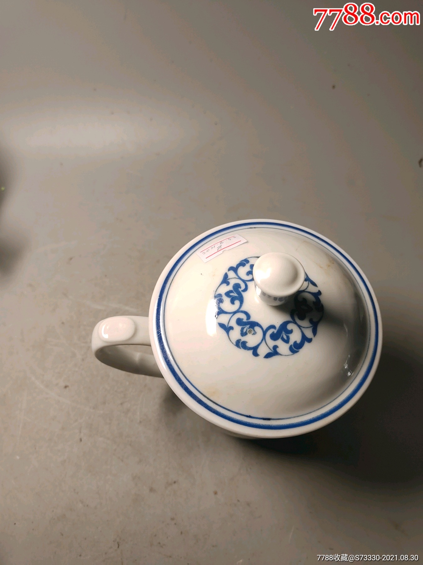 80年代,醴陵群力海棠茶杯一只8
