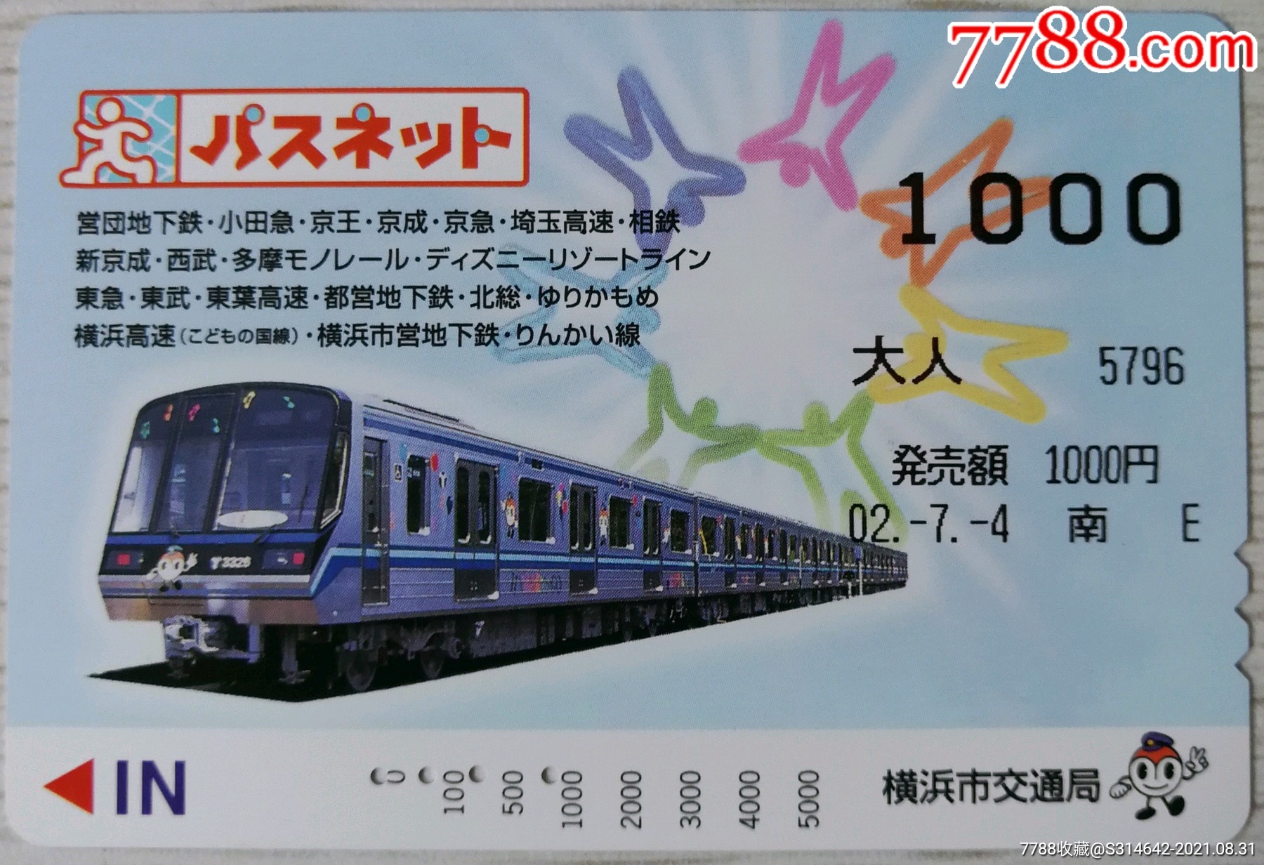 日本轨道交通车票