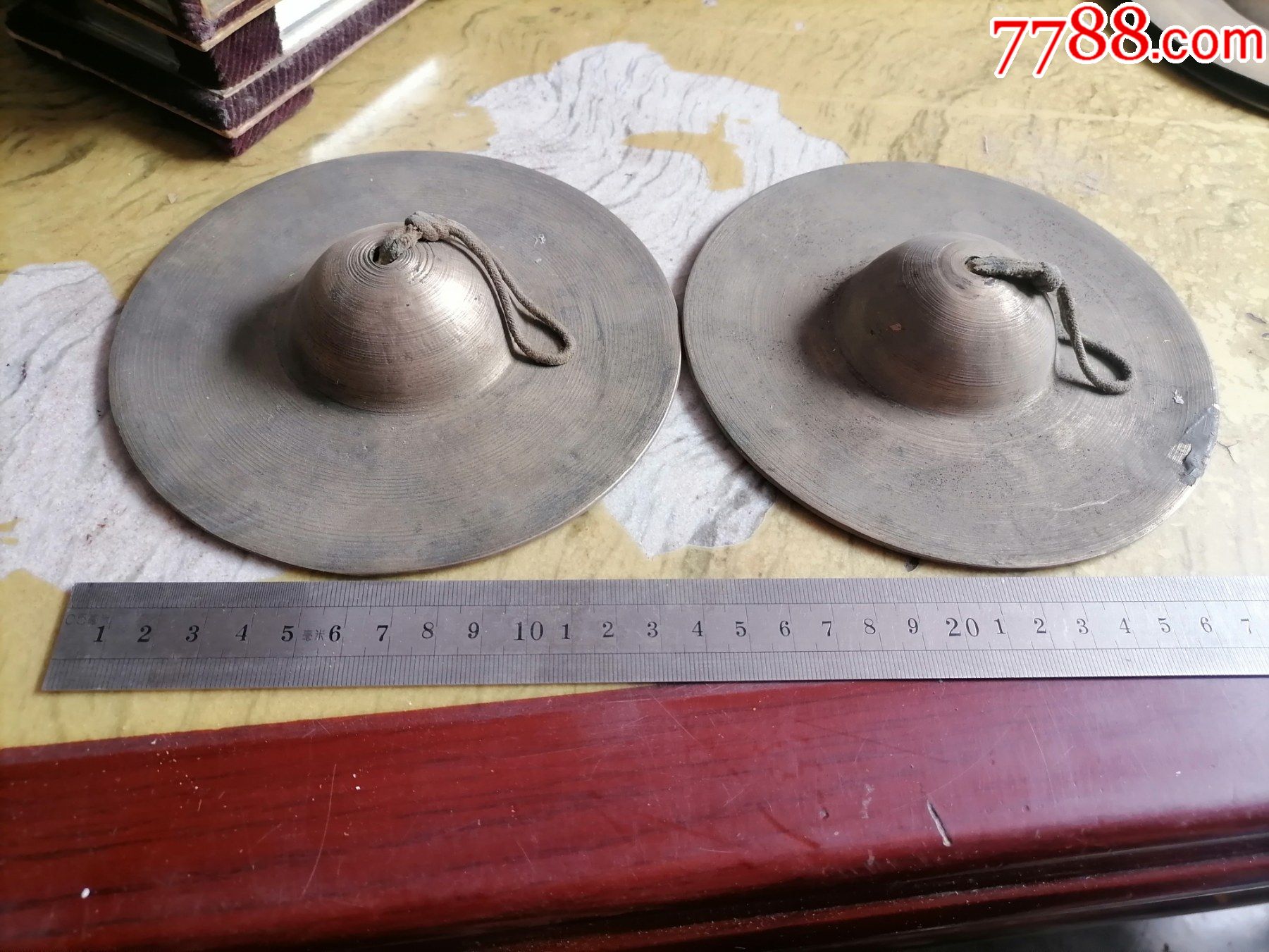 民族老乐器老铜器老铜锣14x14